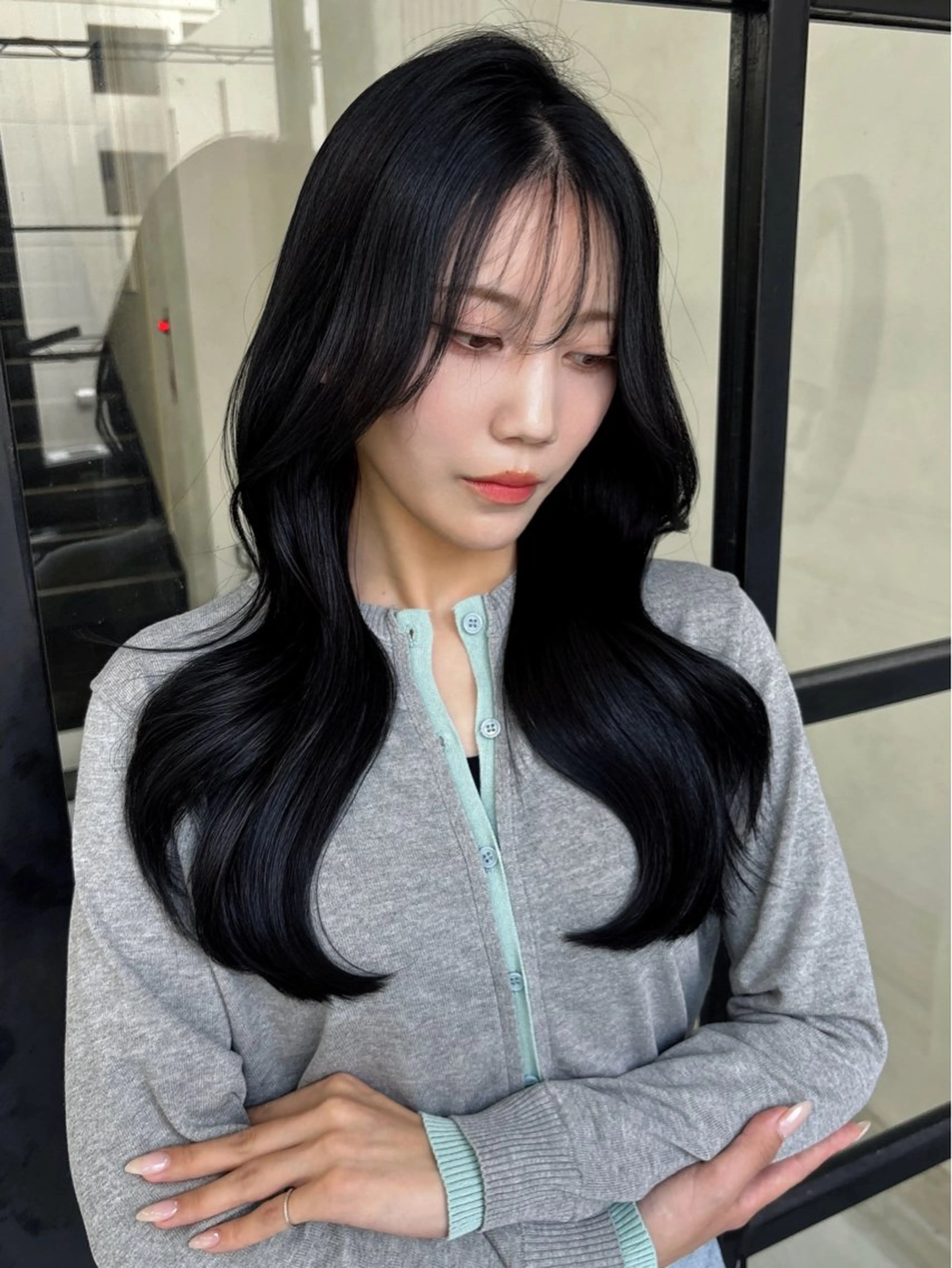 ロング カラー レイヤーカット カット ヘアカラー fudge所属・MaisonHALU 松浦光咲のヘアスタイル