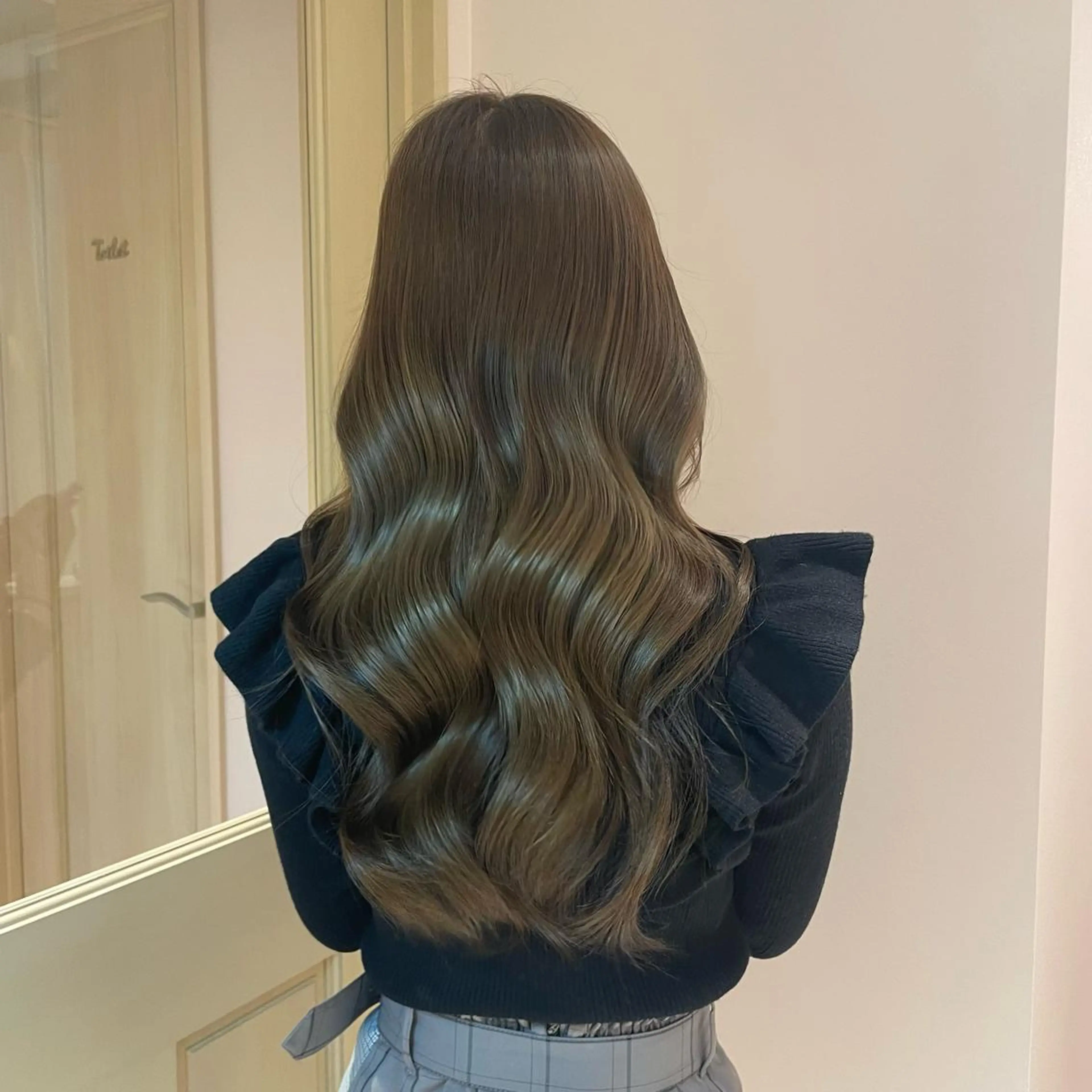 ロング ヘアカラー トリートメント ヘッドスパ マホ/日吉/髪質改善 /レイヤー/ガーリーのヘアスタイル