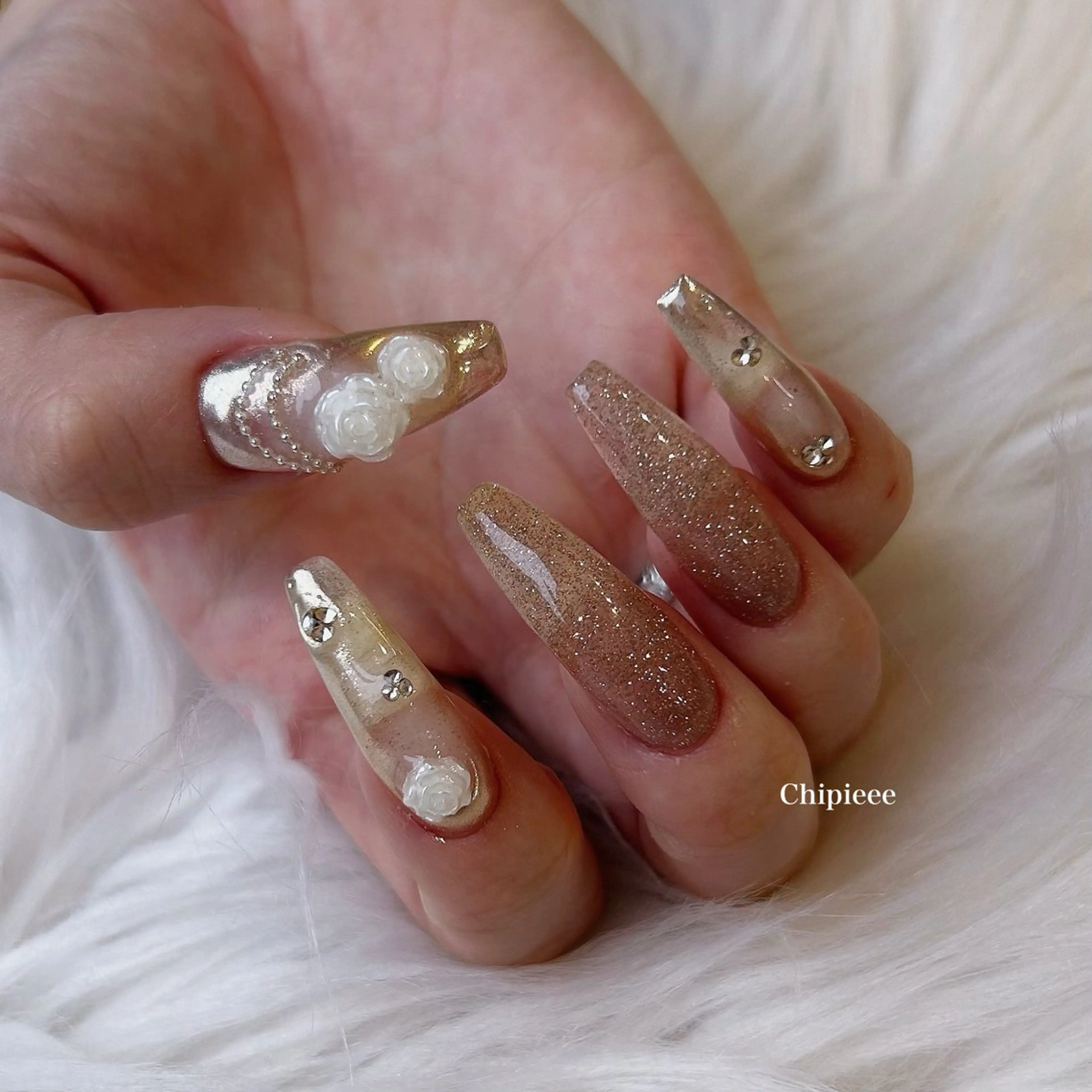 ネイル フラッシュネイル ハンドネイル Chipieee manamiのネイルデザイン