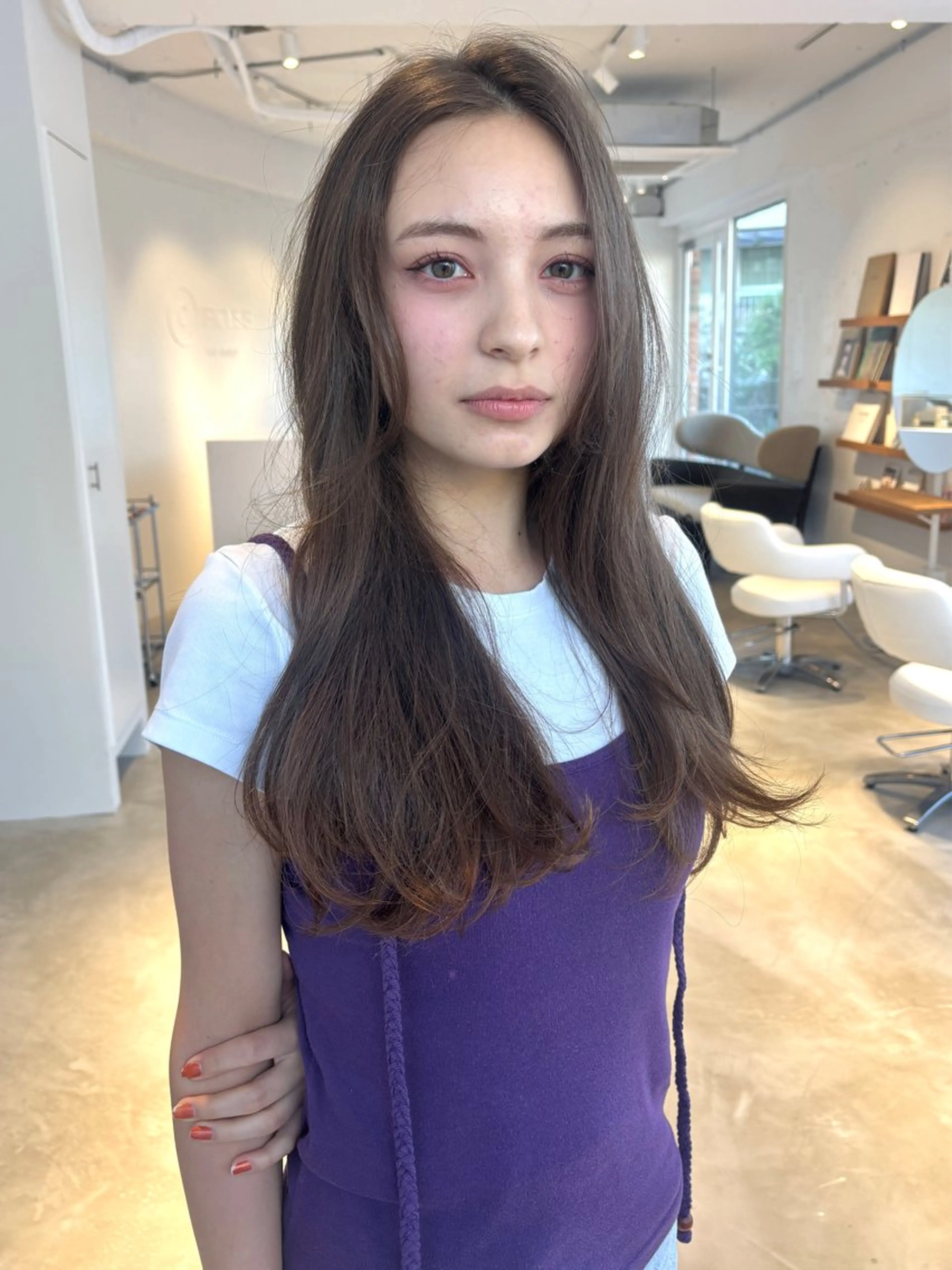 【新規ミニモ限定9.１０月クーポン】カット+ケアカラー+Owayフルトリートメント＋超音波アイロン🌱の写真