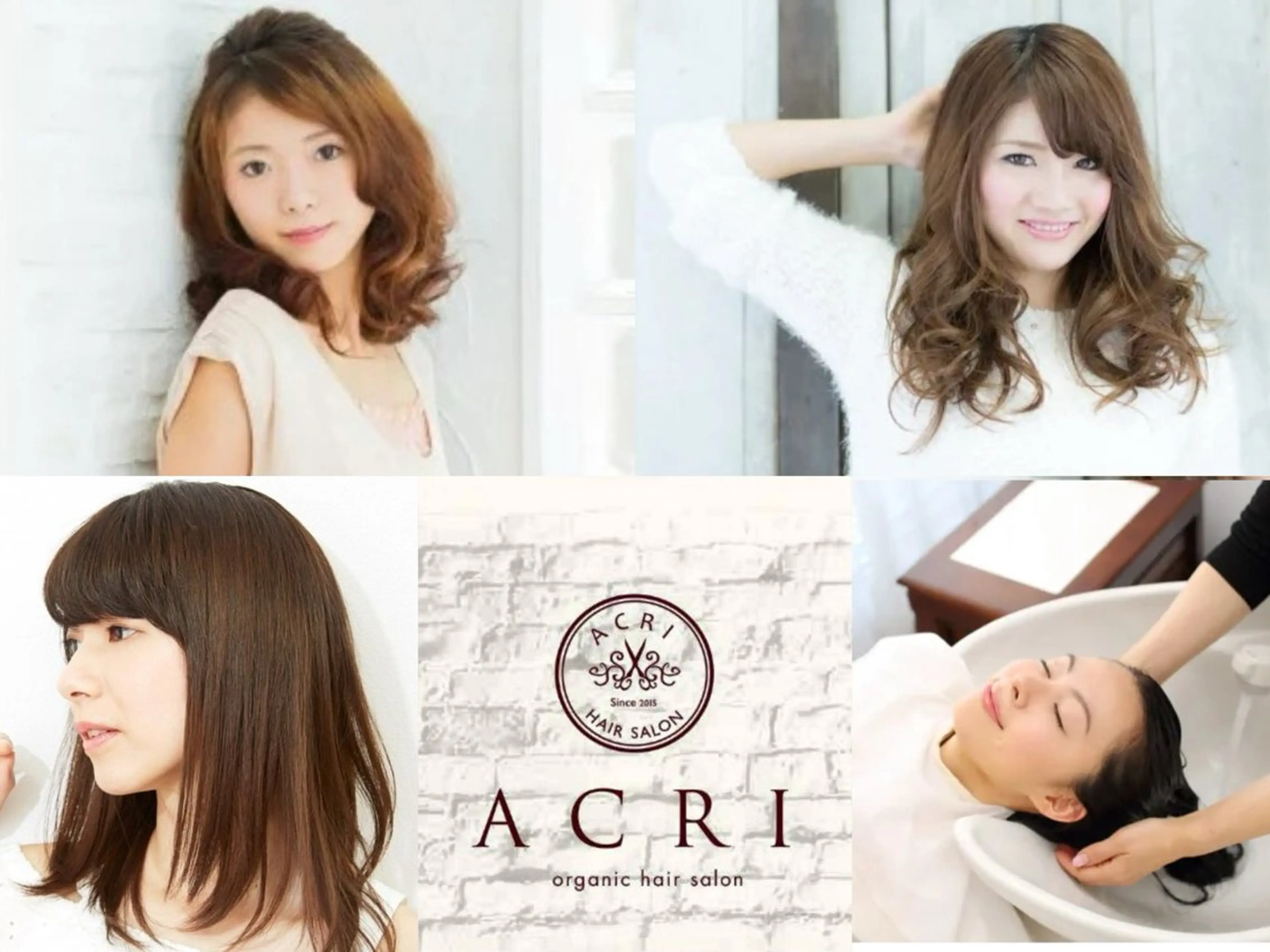 セミロング カラー パーマ ヘアアレンジ セミロングパーマ 髪質改善 トリートメント デジタルパーマ k. akiraのヘアスタイル