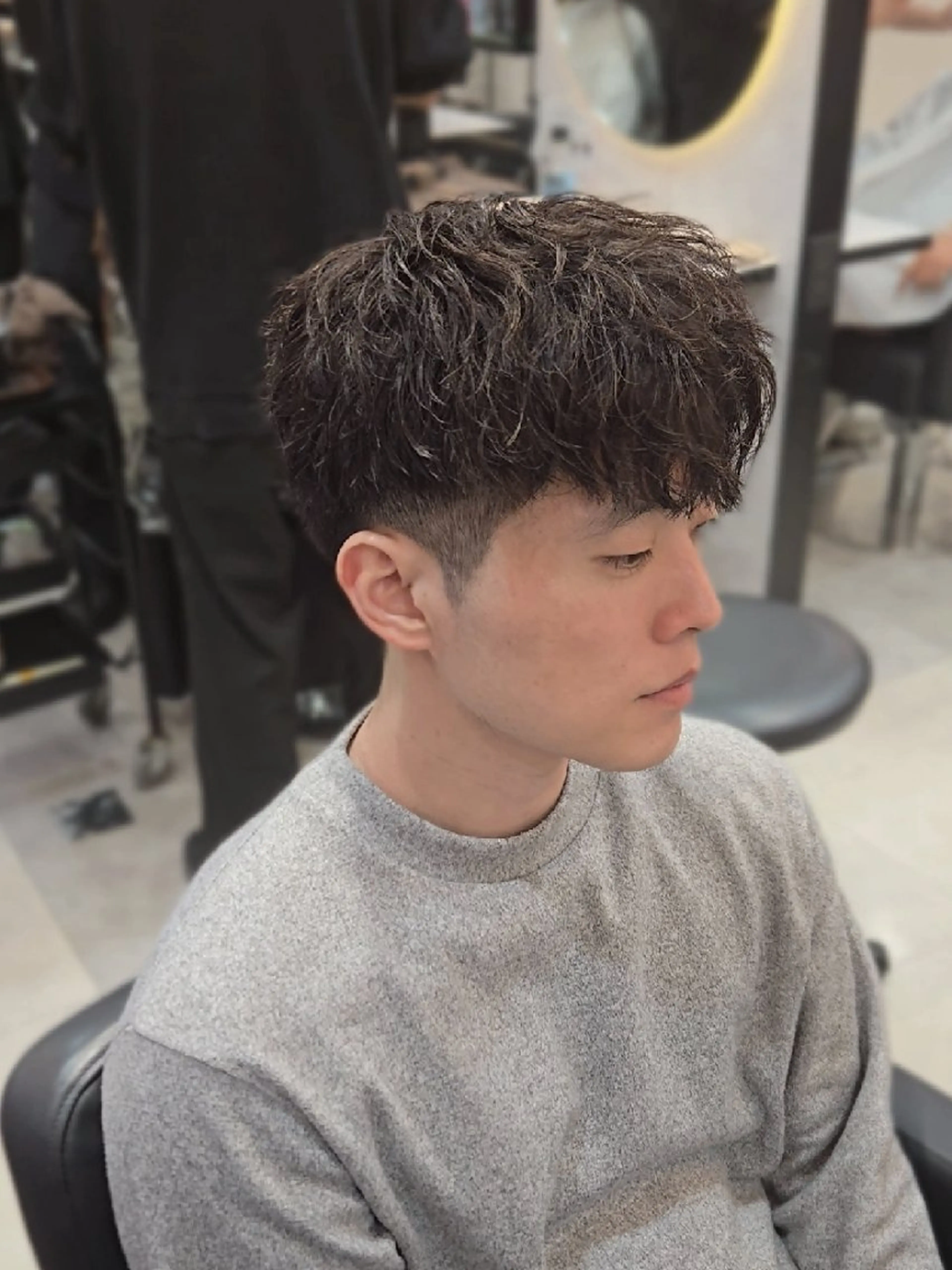 メンズ ショート パーマ マッシュ メンズパーマ ショートヘア カット パーマ ヘアセット Lapis 名古屋駅前店所属・LEN名古屋/パーマ 海外ヘア/メンズ特化のヘアスタイル