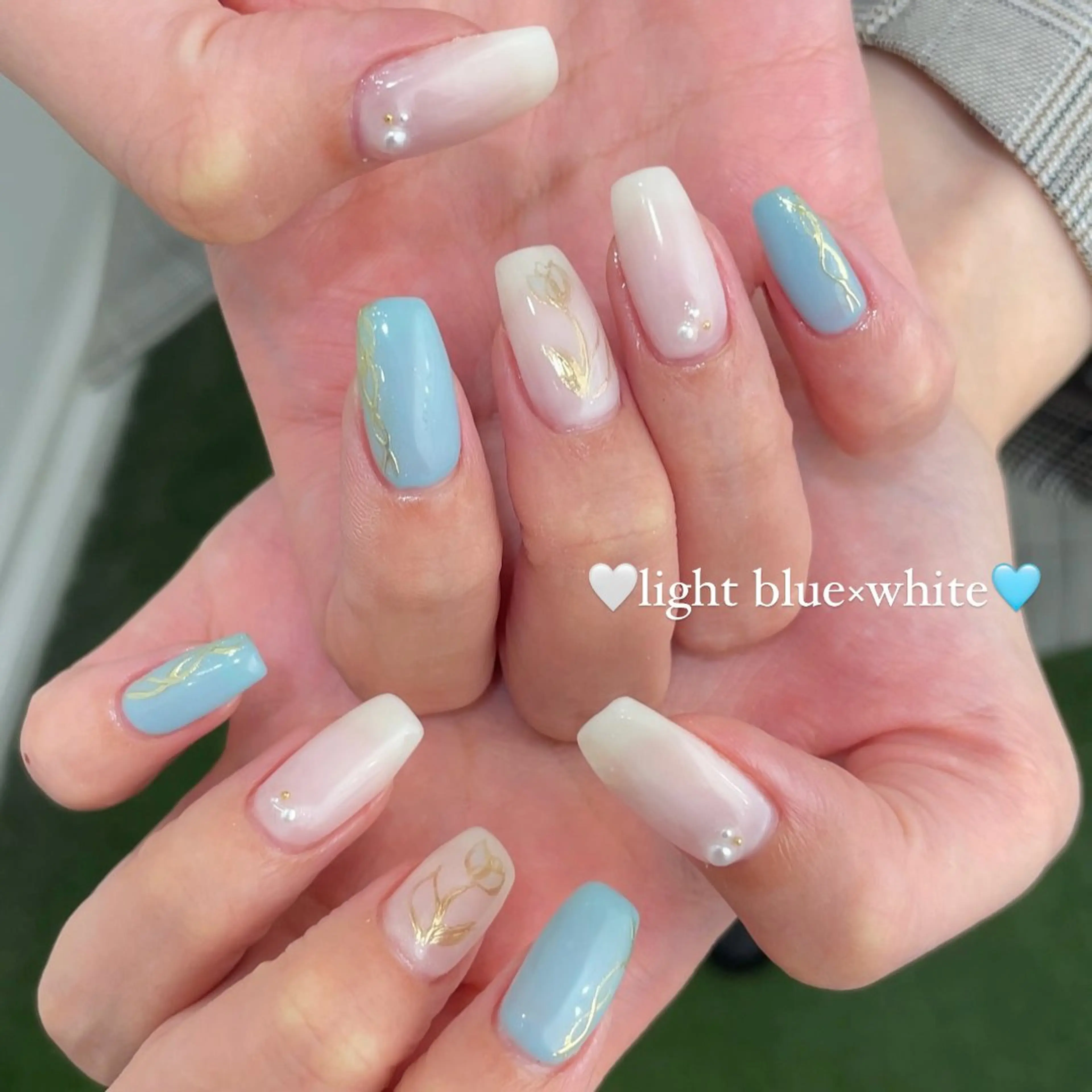 ネイル ハンドネイル Bianca❁ 【ビアンカ】Mayuのネイルデザイン