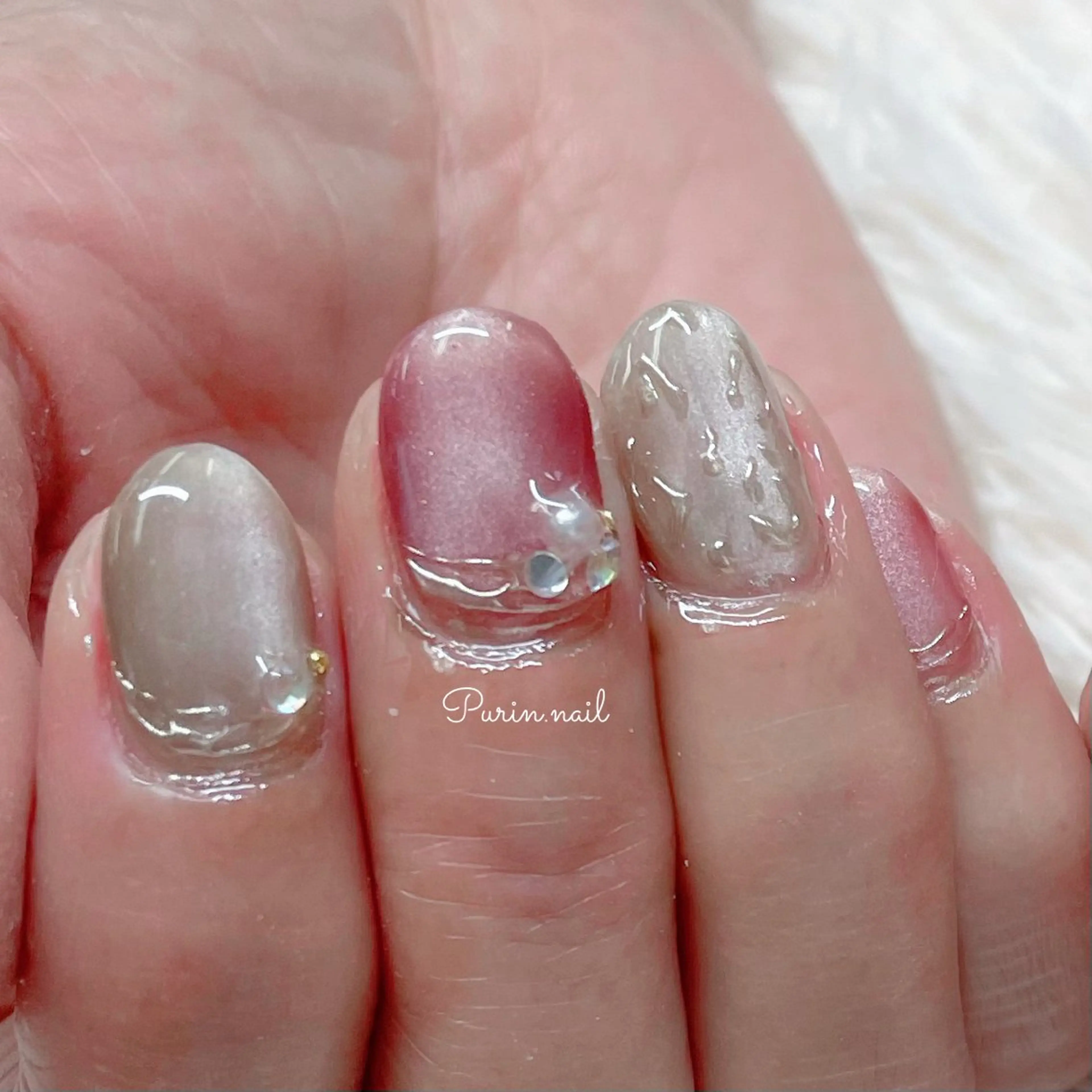 ネイル ハンドネイル Nails by Purin🍮のネイルデザイン