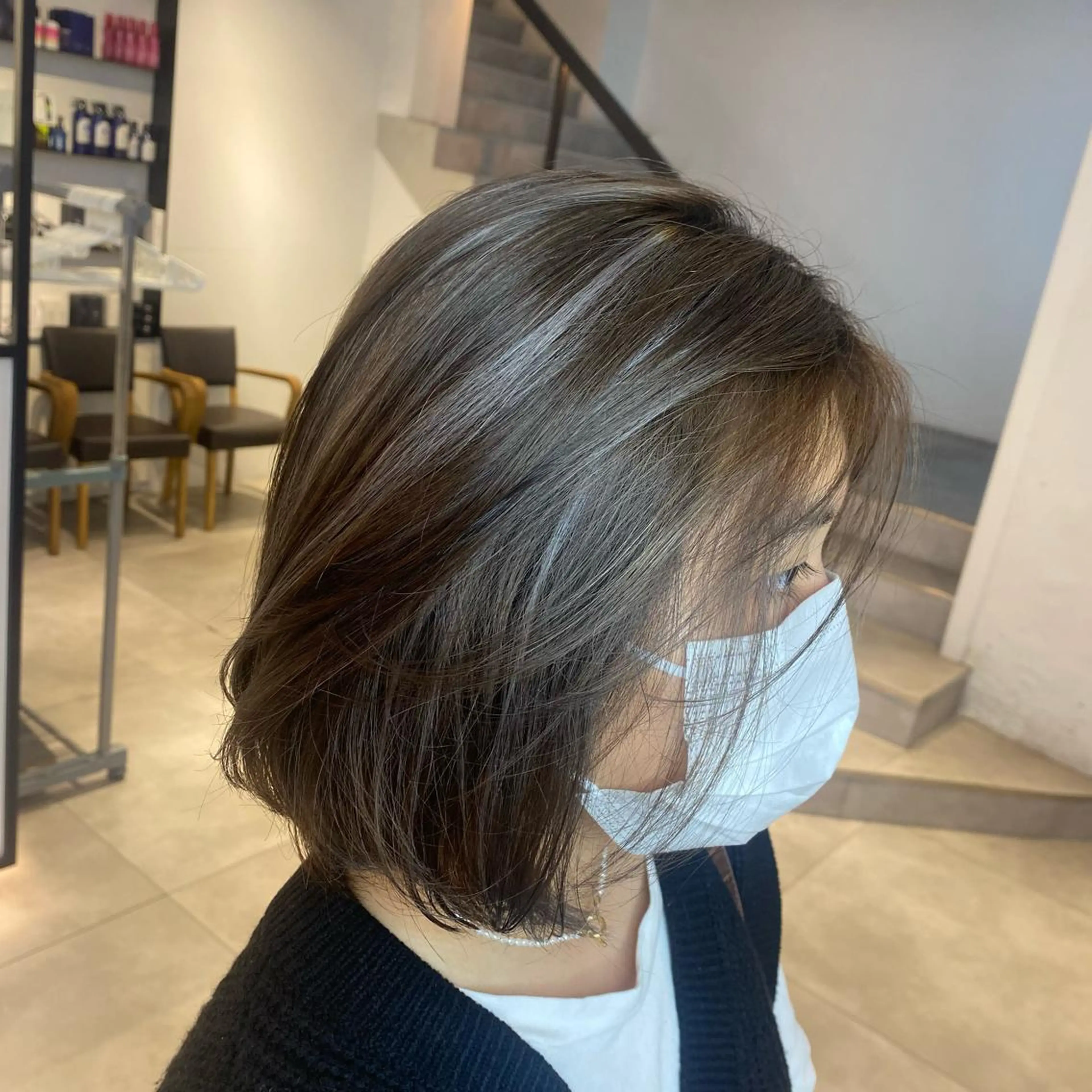 カラー 酸性ストレート・ メンズ 三原 楊子のヘアスタイル