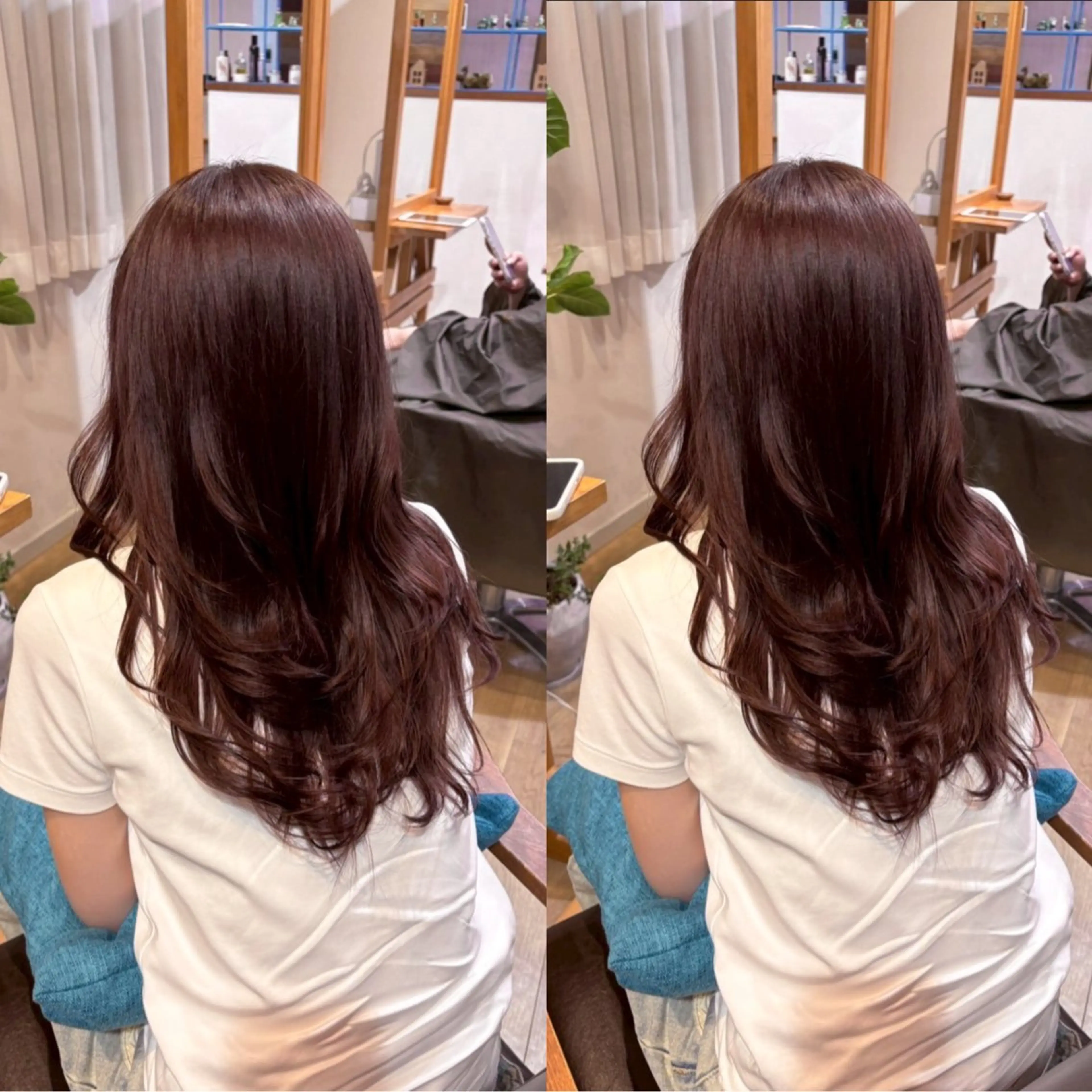 ロング カラー ヘアカラー トリートメント RINNO🌷艶髪/ 透明感カラーのヘアスタイル