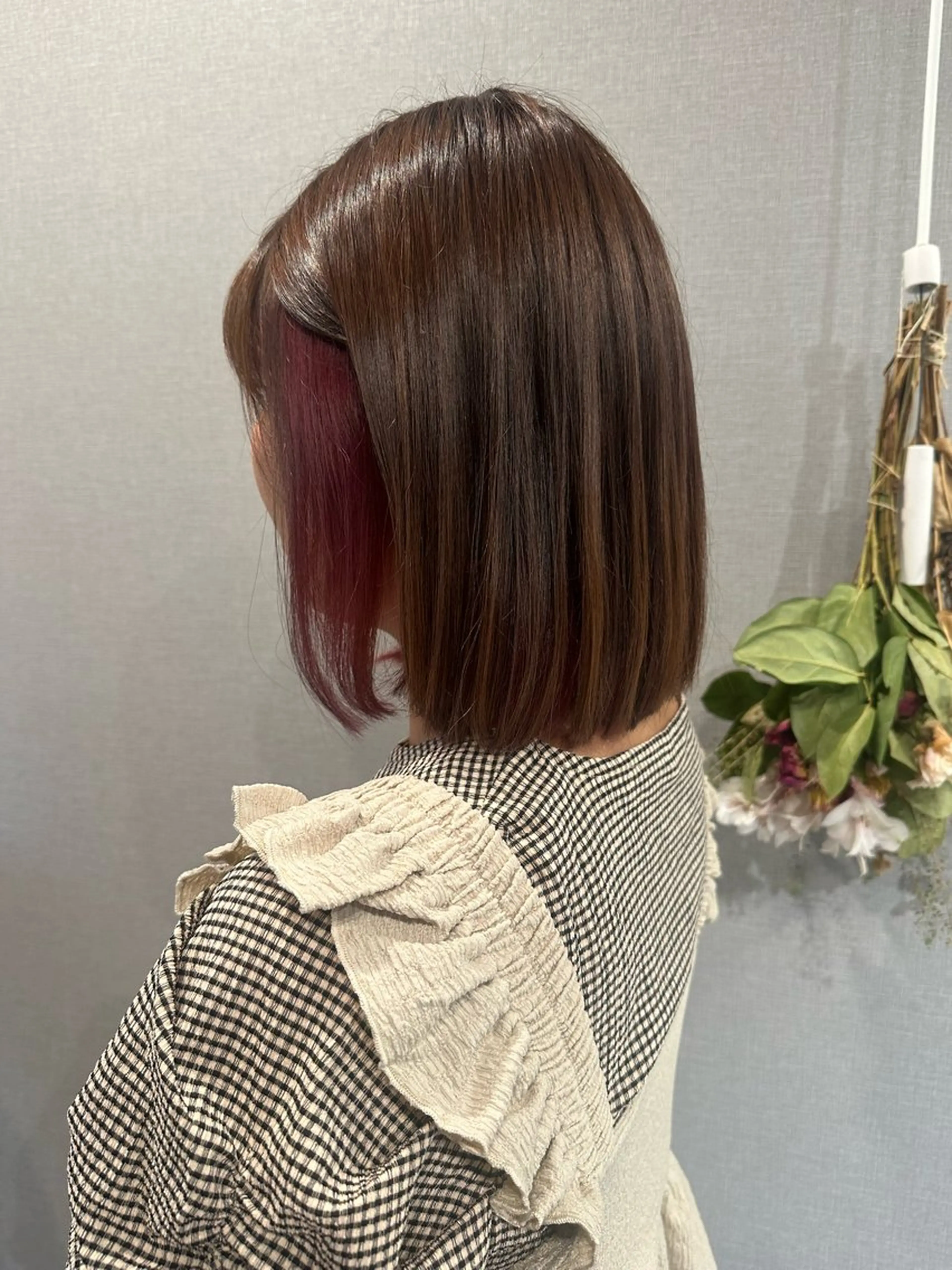 ミディアム カラー カット ヘアカラー トリートメント K Harukaのヘアスタイル