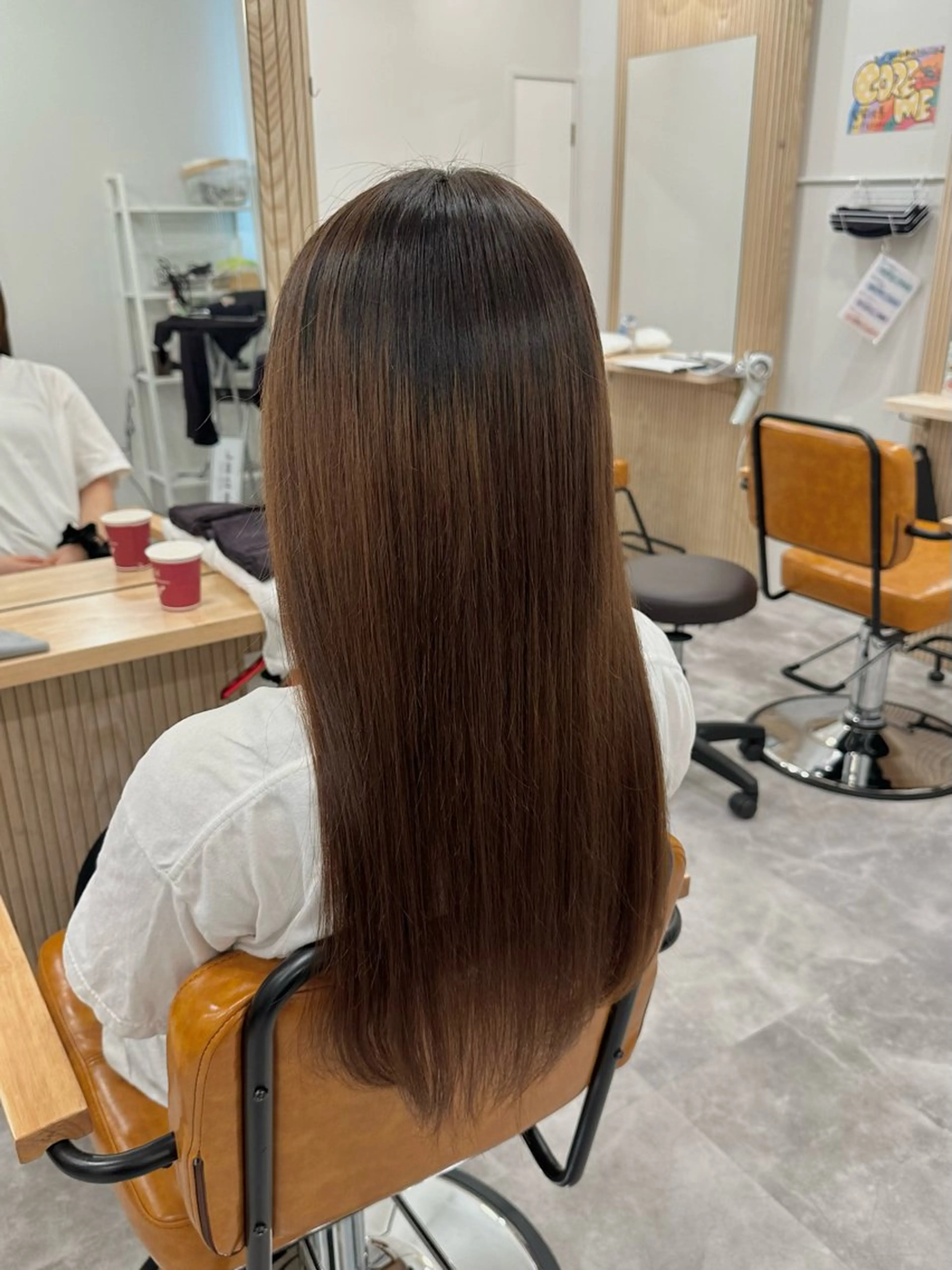 ロング カット 縮毛矯正 ROPE🫧 フウカのヘアスタイル