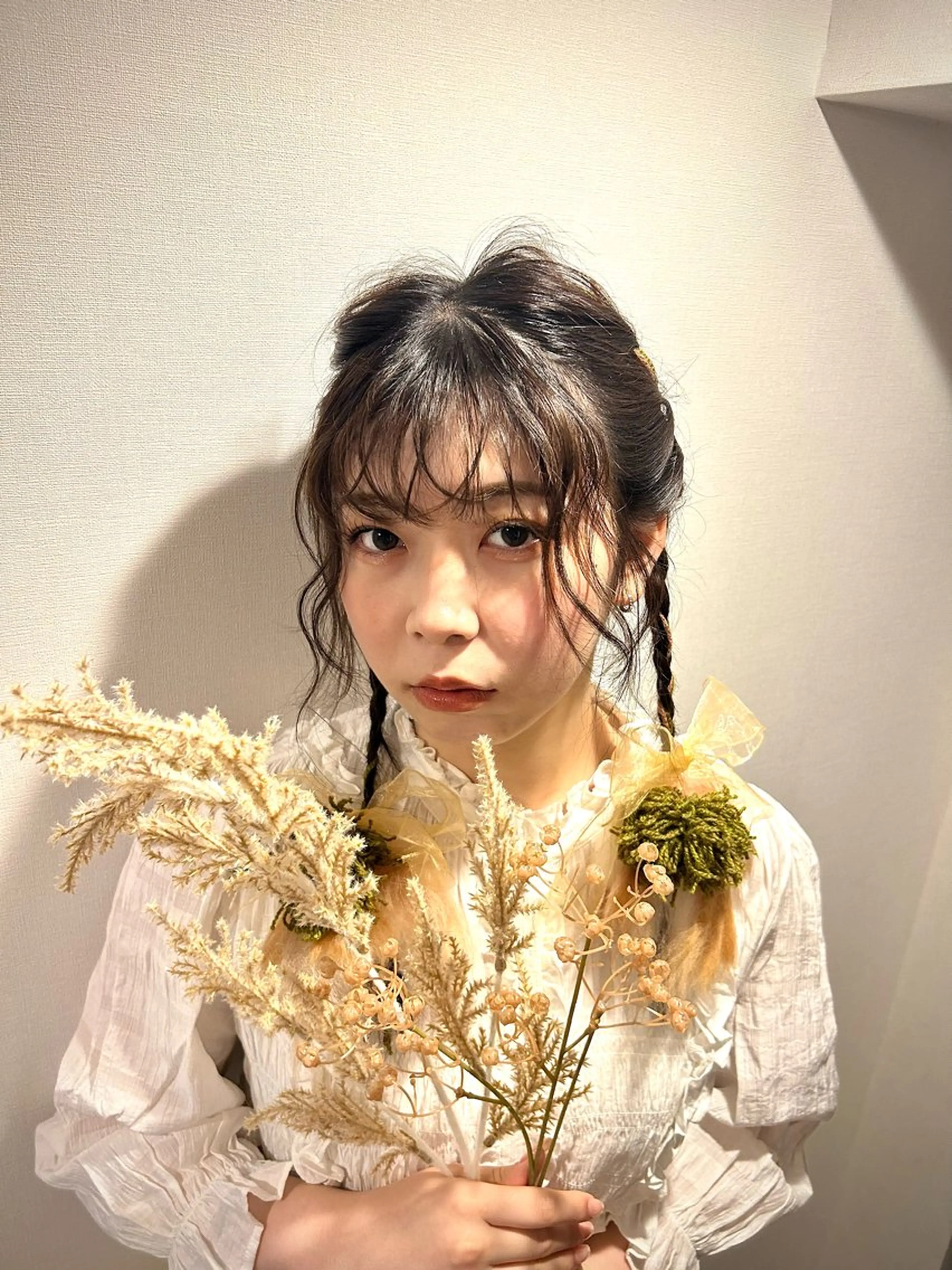 セミロング カラー ヘアカラー 関根 桃羽のヘアスタイル