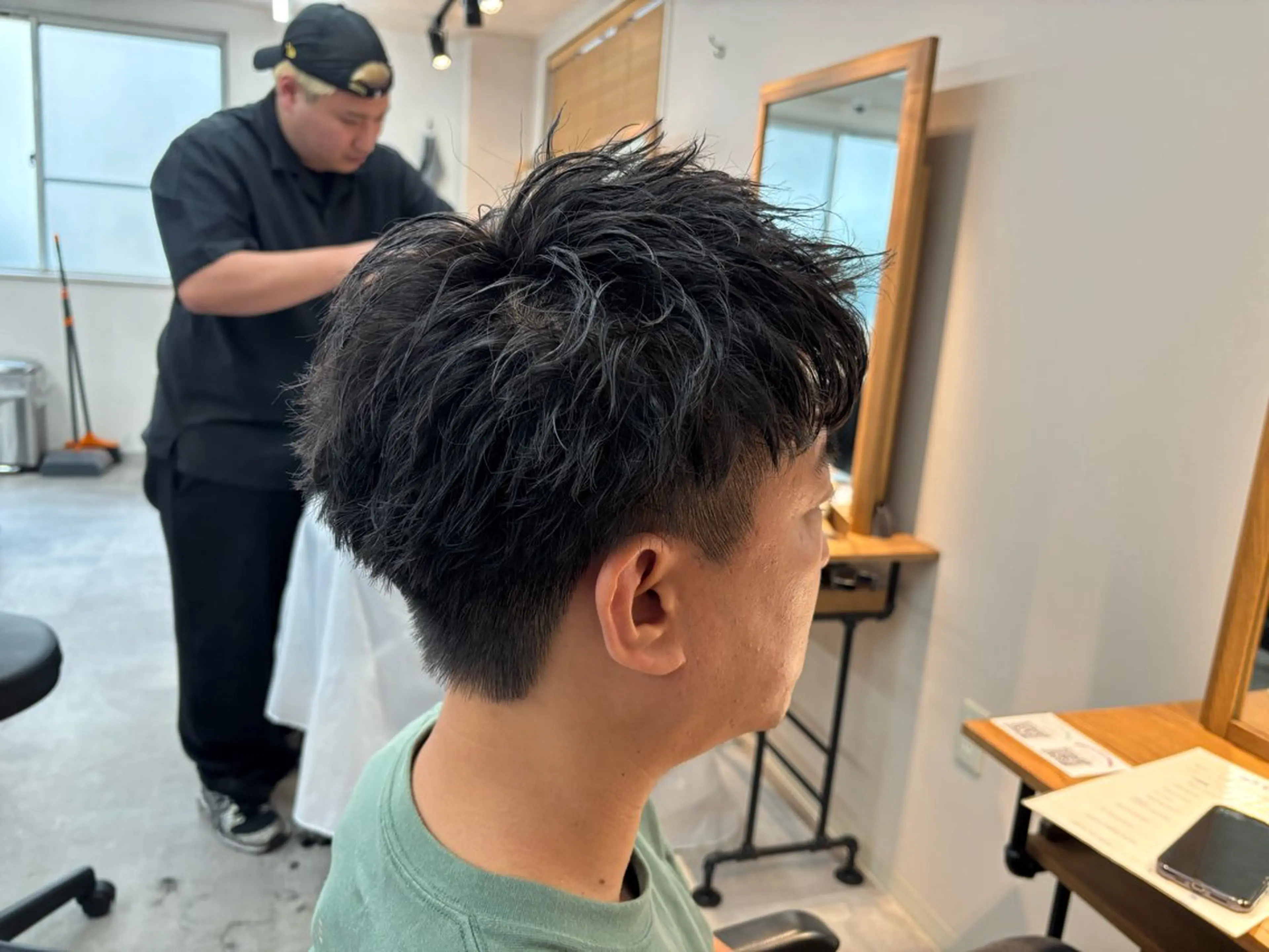 パーマ メンズ メンズパーマ スパイキーショート カット パーマ 保立/フェザーパーマ 千葉駅/メンズカットのヘアスタイル