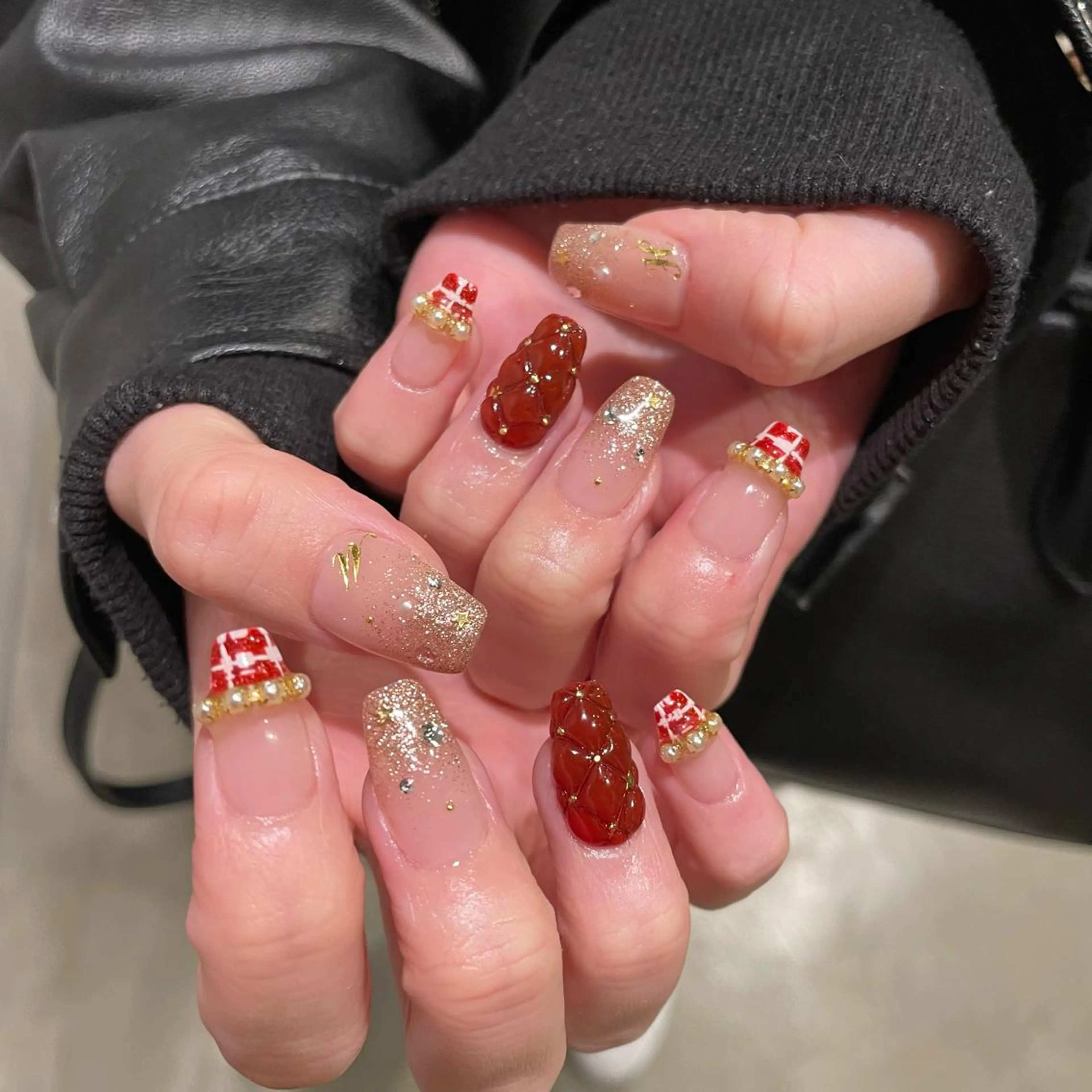 ネイル 持ち込み 冬ネイル クリスマス private nailsalon Fofo所属・Fofo フォフォのネイルデザイン