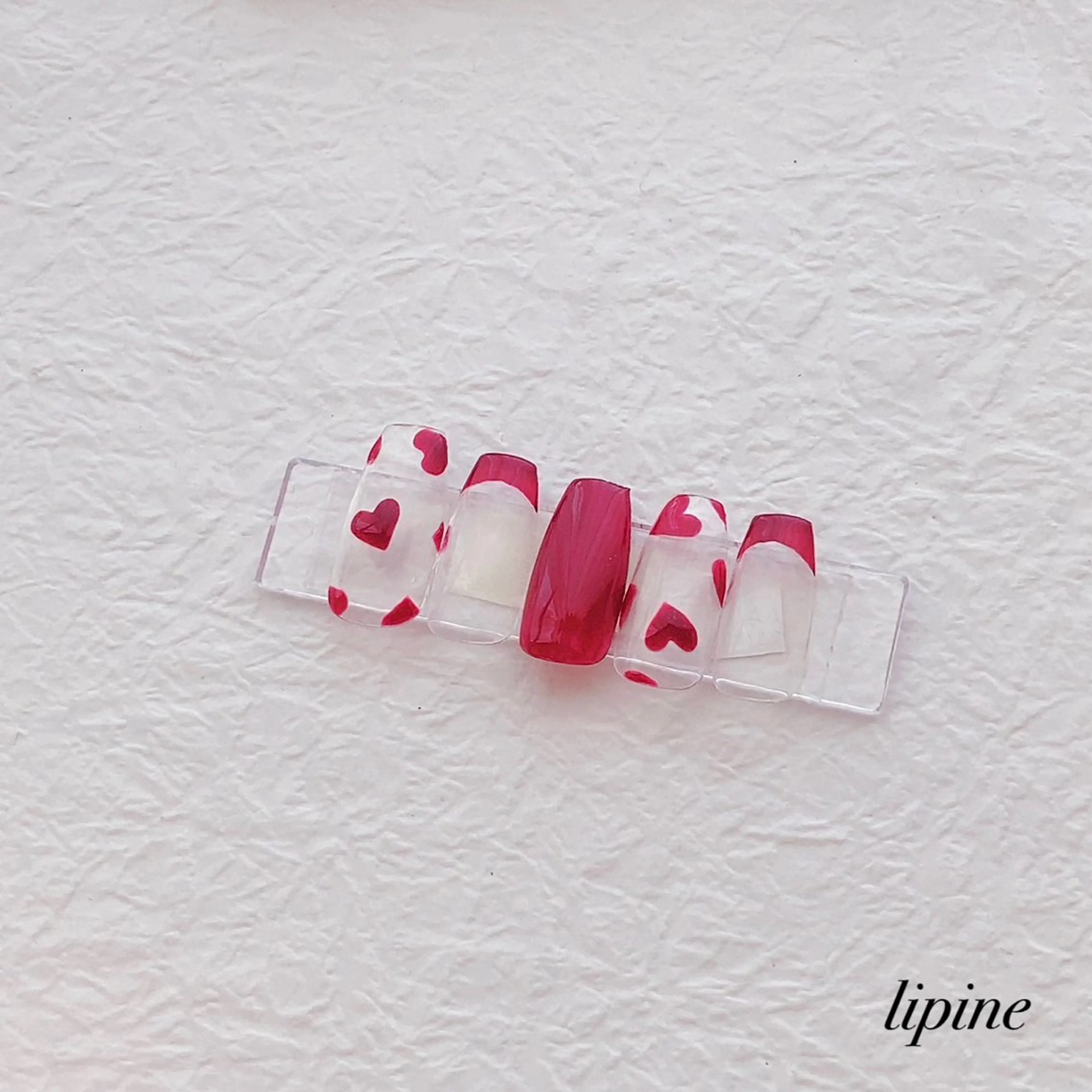 ネイル ハート ネイルサロン lipineのネイルデザイン