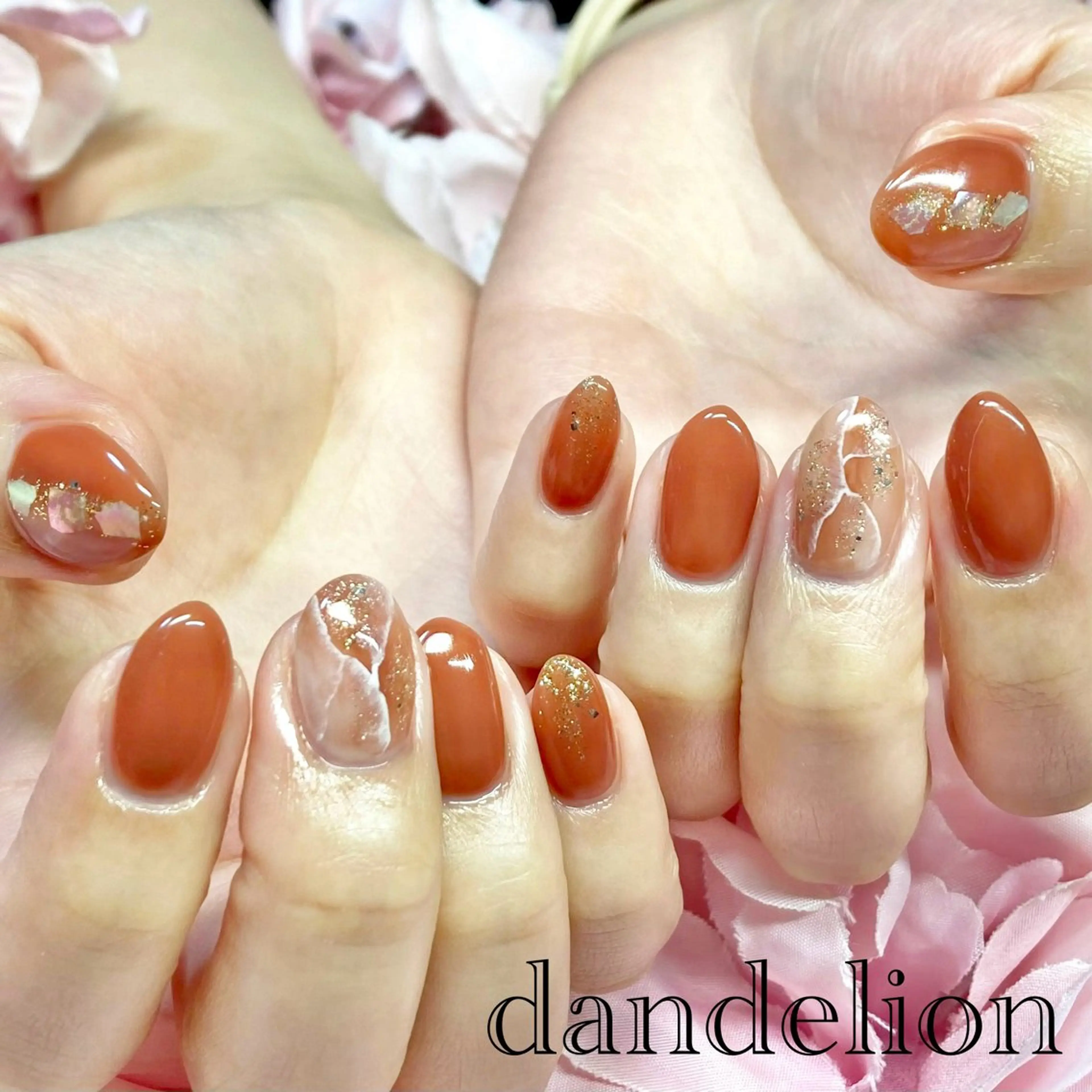 ネイル ハンドネイル ハンドケア dandelion ダンデライオンのネイルデザイン