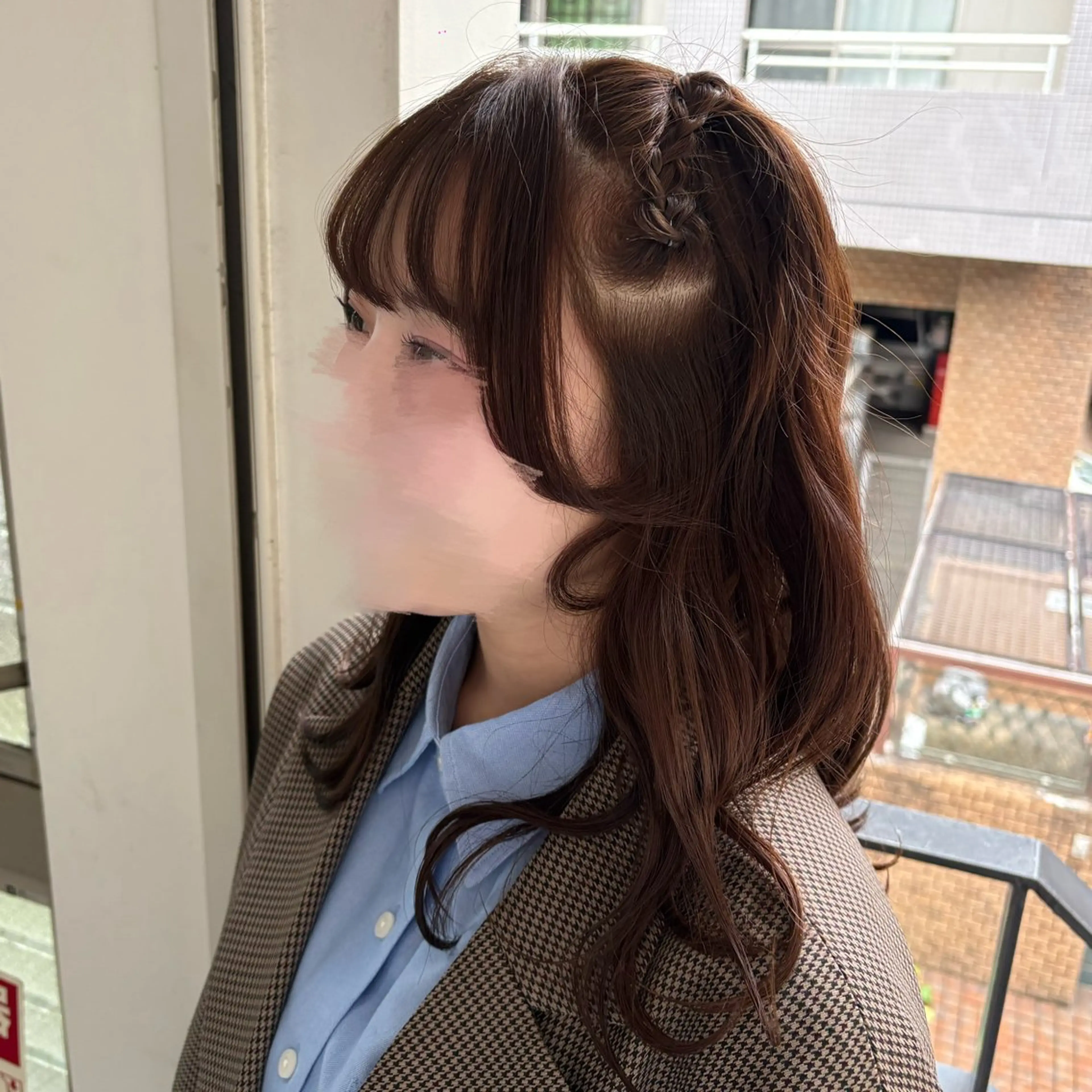 ヘアアレンジ 三つ編み ヘアセット ゆ ののヘアスタイル