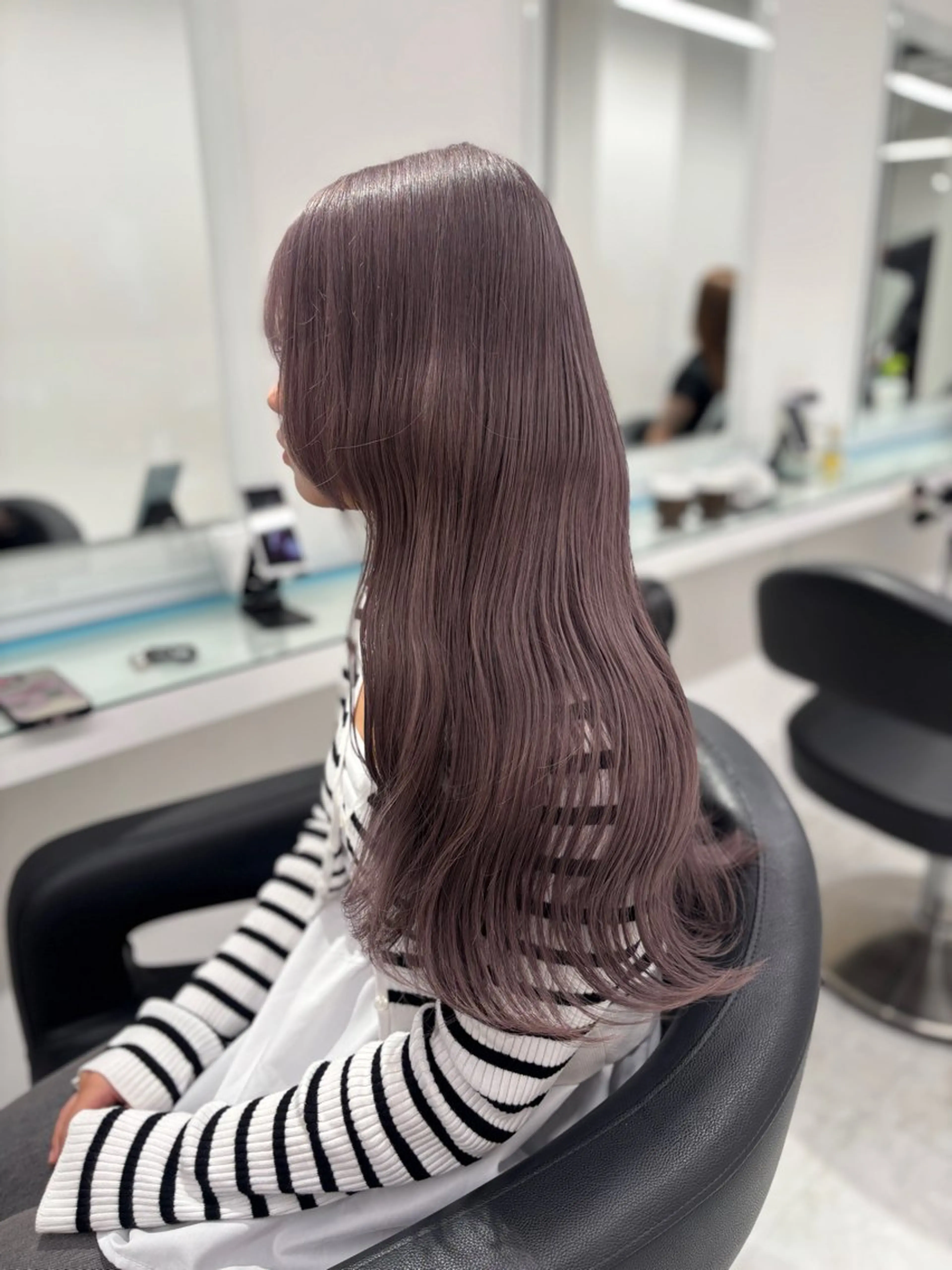 ロング カラー ヘアカラー トリートメント 💖ミルクティー💖 あかり💖のヘアスタイル