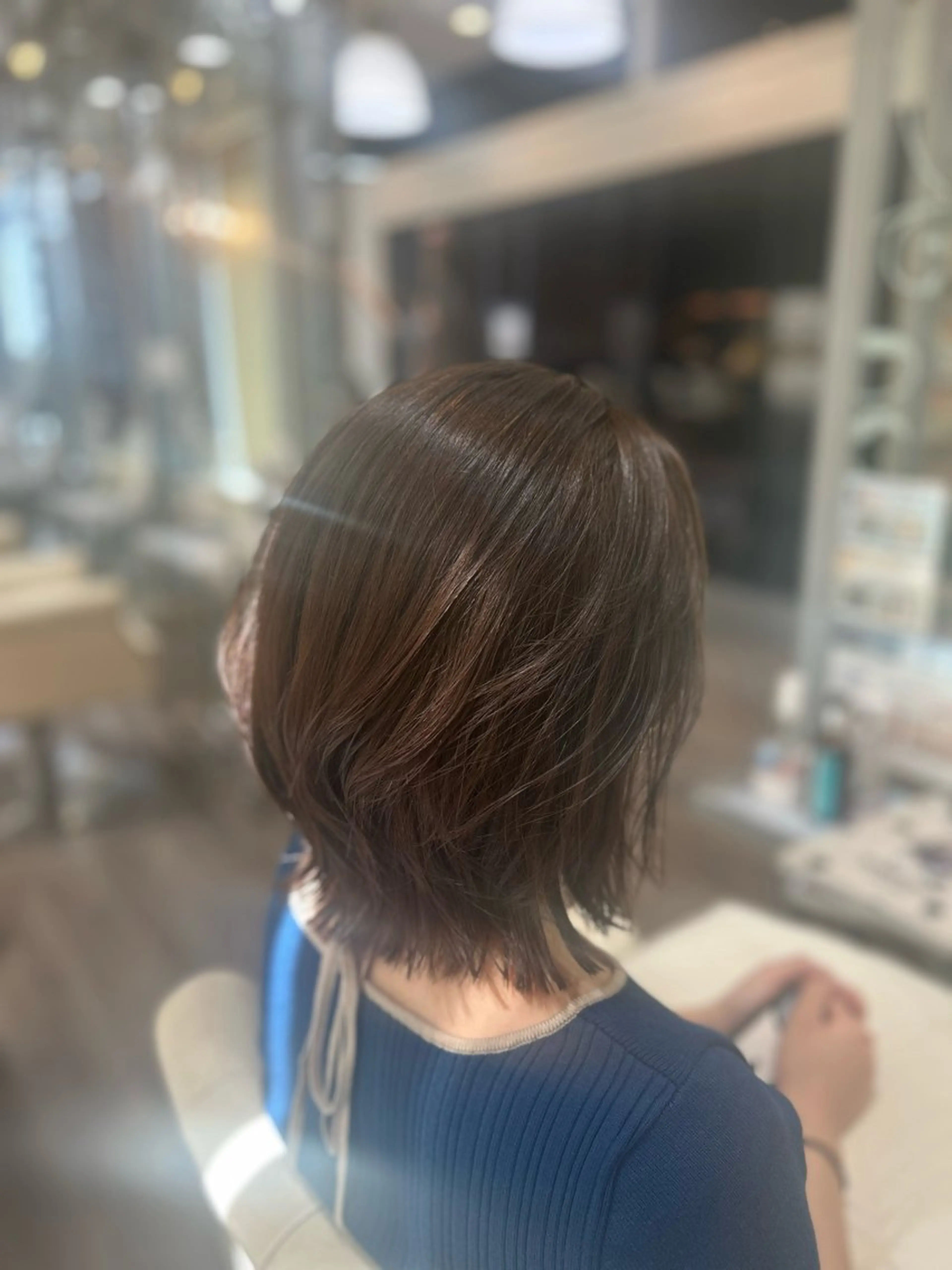 ショート ヘアカラー トリートメント Will梅田店所属・miu/韓国風 デザインカラーのヘアスタイル