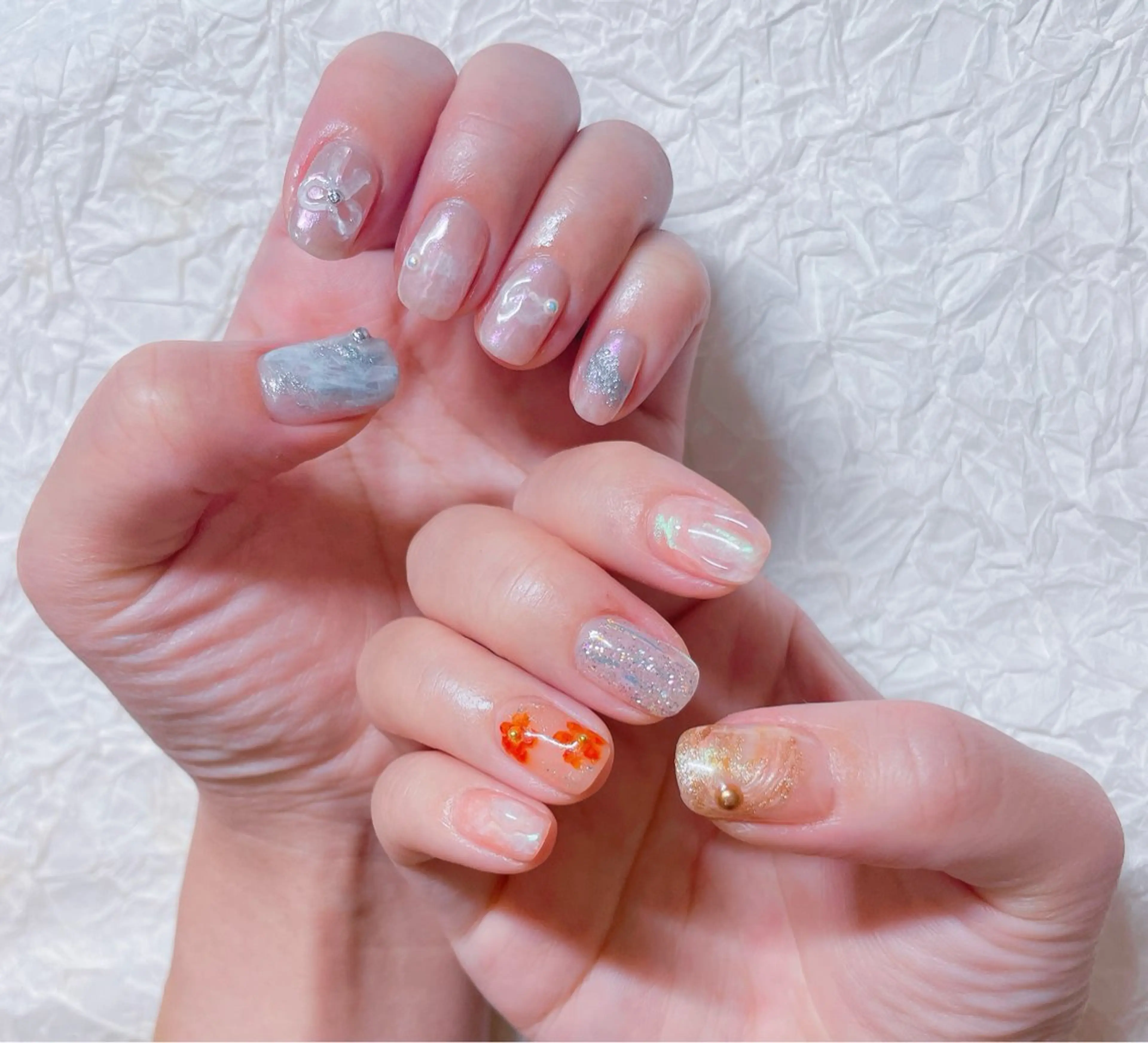 ネイル アートネイル チークネイル フットネイル フレンチネイル ジェルネイル ハンドネイル ゆ か_Nails💫のネイルデザイン