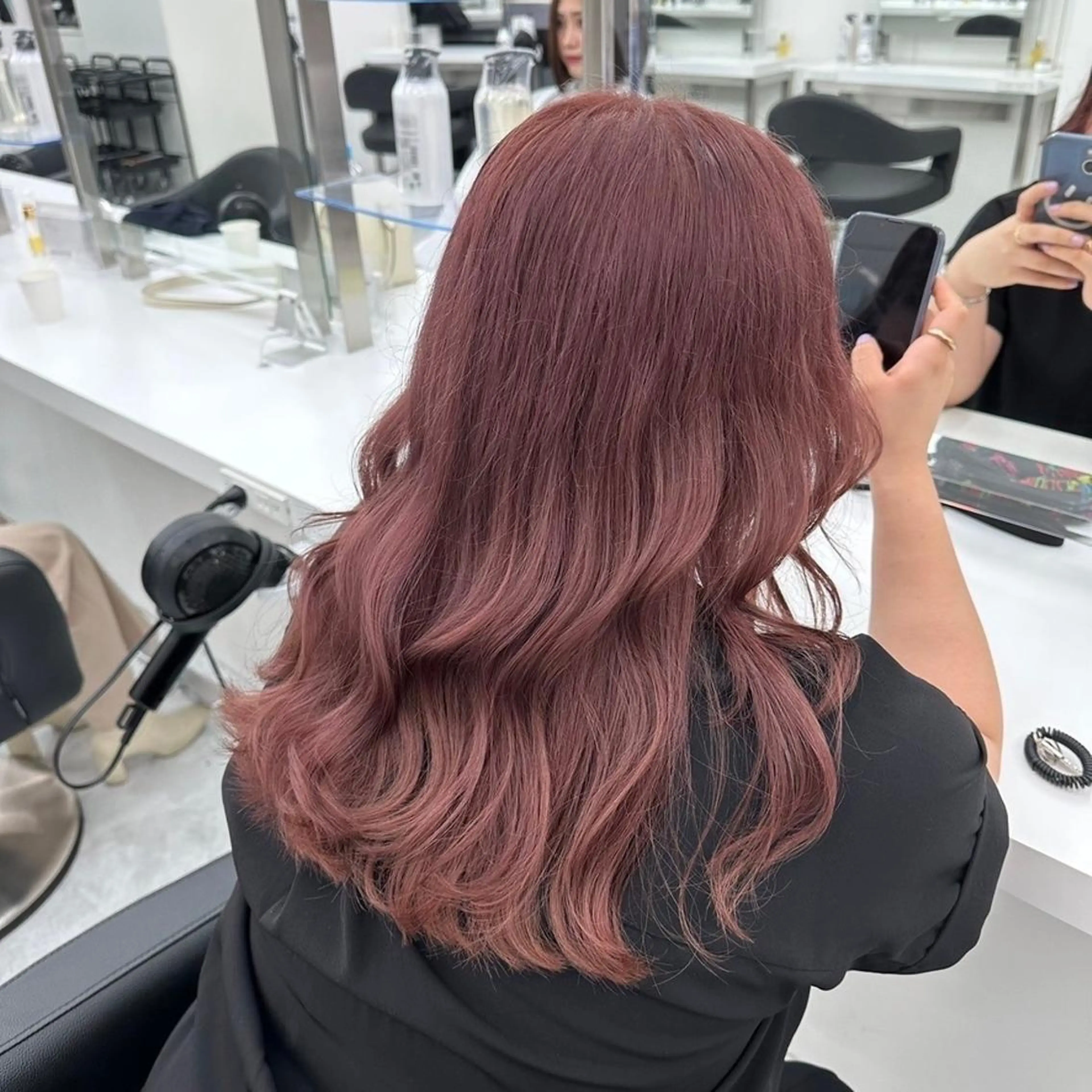 カラー 上野BABY💞 高発色暖色カラー💞のヘアスタイル