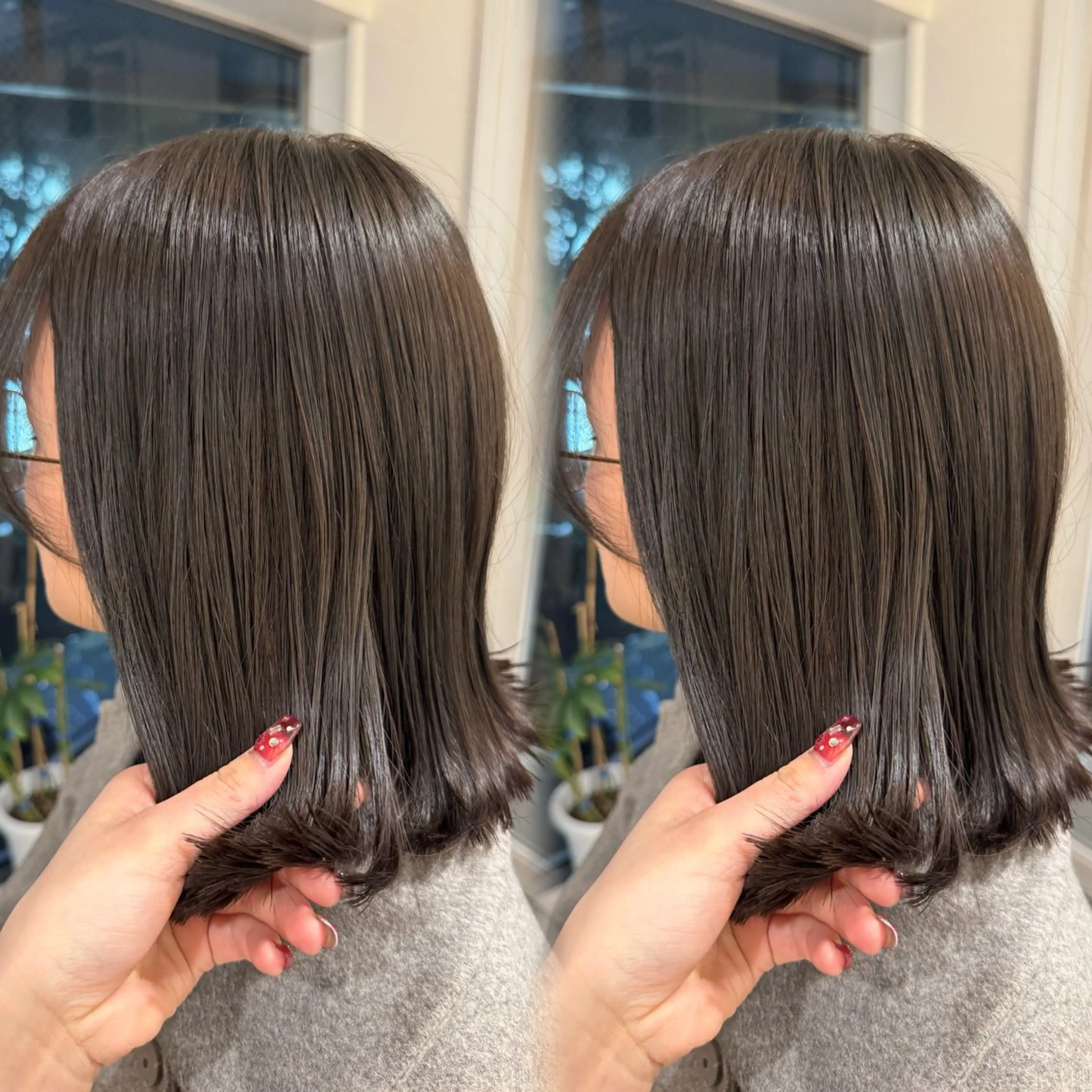 カラー 透明感カラー オリーブカラー ヘアカラー トリートメント 艶髪/カラー/ 銀座/RINA🎀のヘアスタイル