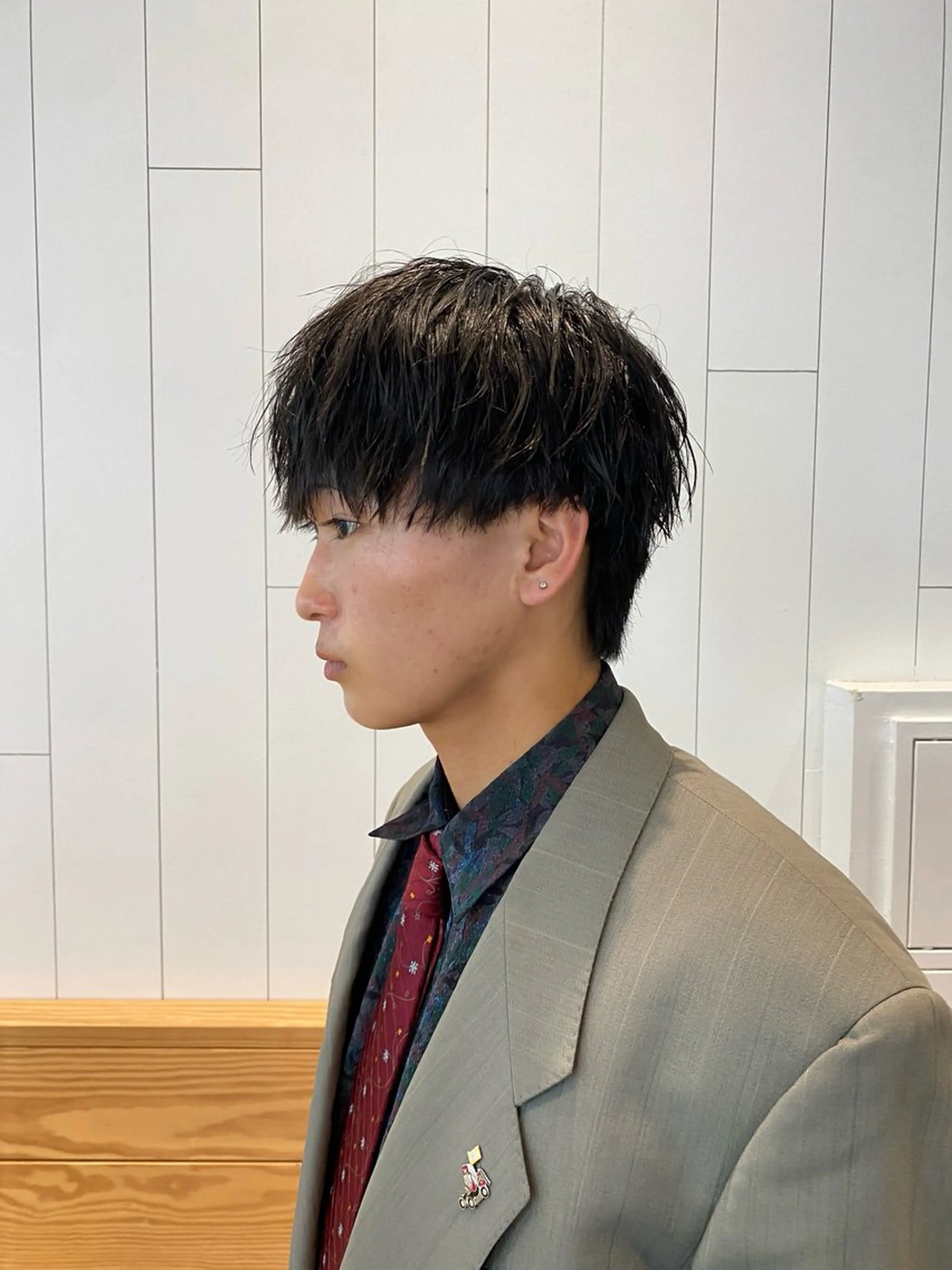 メンズ メンズパーマ カット パーマ 奈良奎汰 メンズカットのヘアスタイル