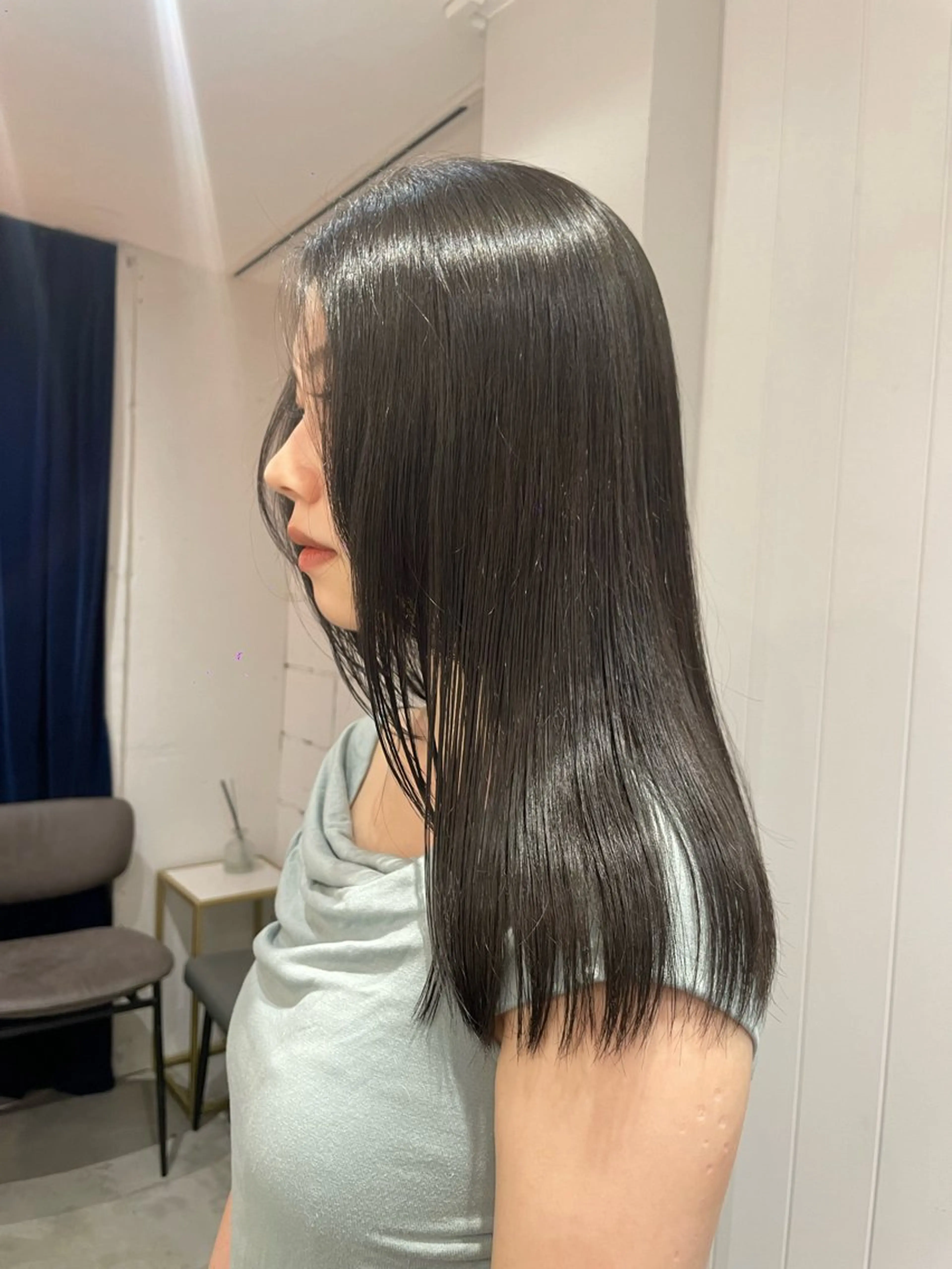 カラー グレージュ HARUHI 銀座 美容師౨ৎ⋆˚のヘアスタイル