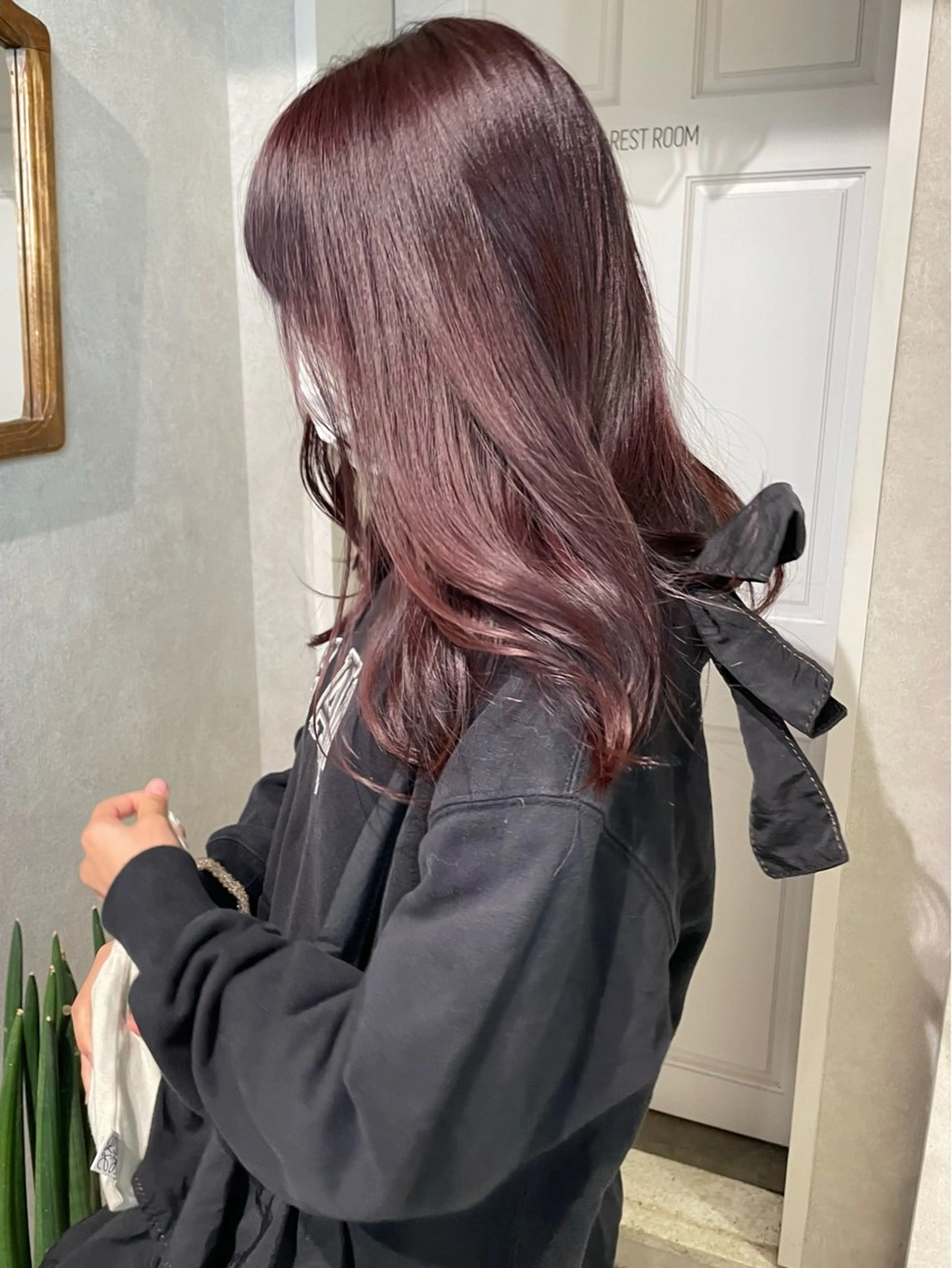 セミロング カラー ブラウンカラー ピンクカラー ピンクブラウン 髪質改善 トリートメント ヘアカラー トリートメント ナチュラル透明感🌱 小山美樹子のヘアスタイル