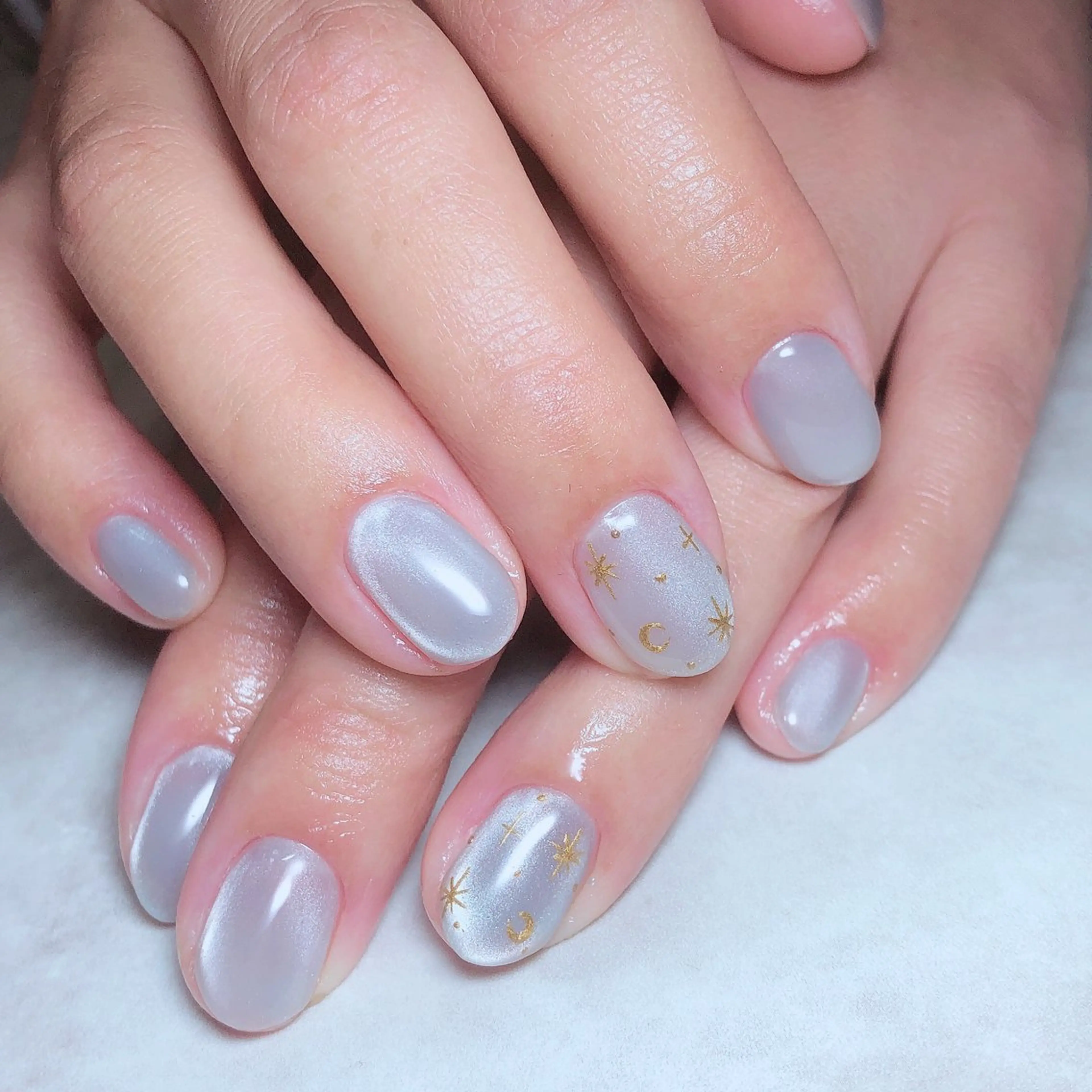 ネイル アートネイル ジェルネイル キラキラネイル マグネットネイル シンプルネイル Eyelash salon mee所属・小船 莉穂のネイルデザイン