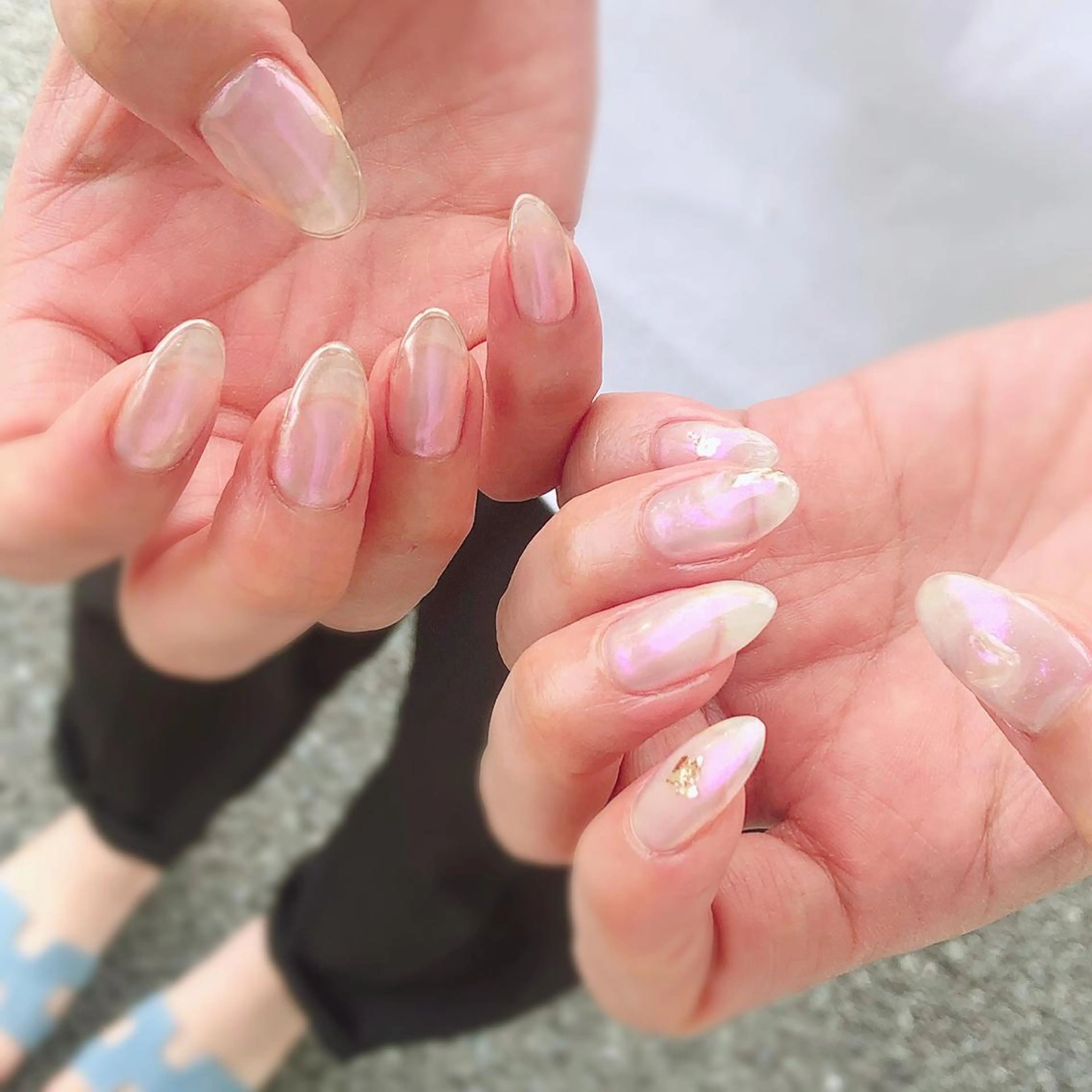 ネイル オーロラネイル ミラーネイル nail salon Regaosのネイルデザイン