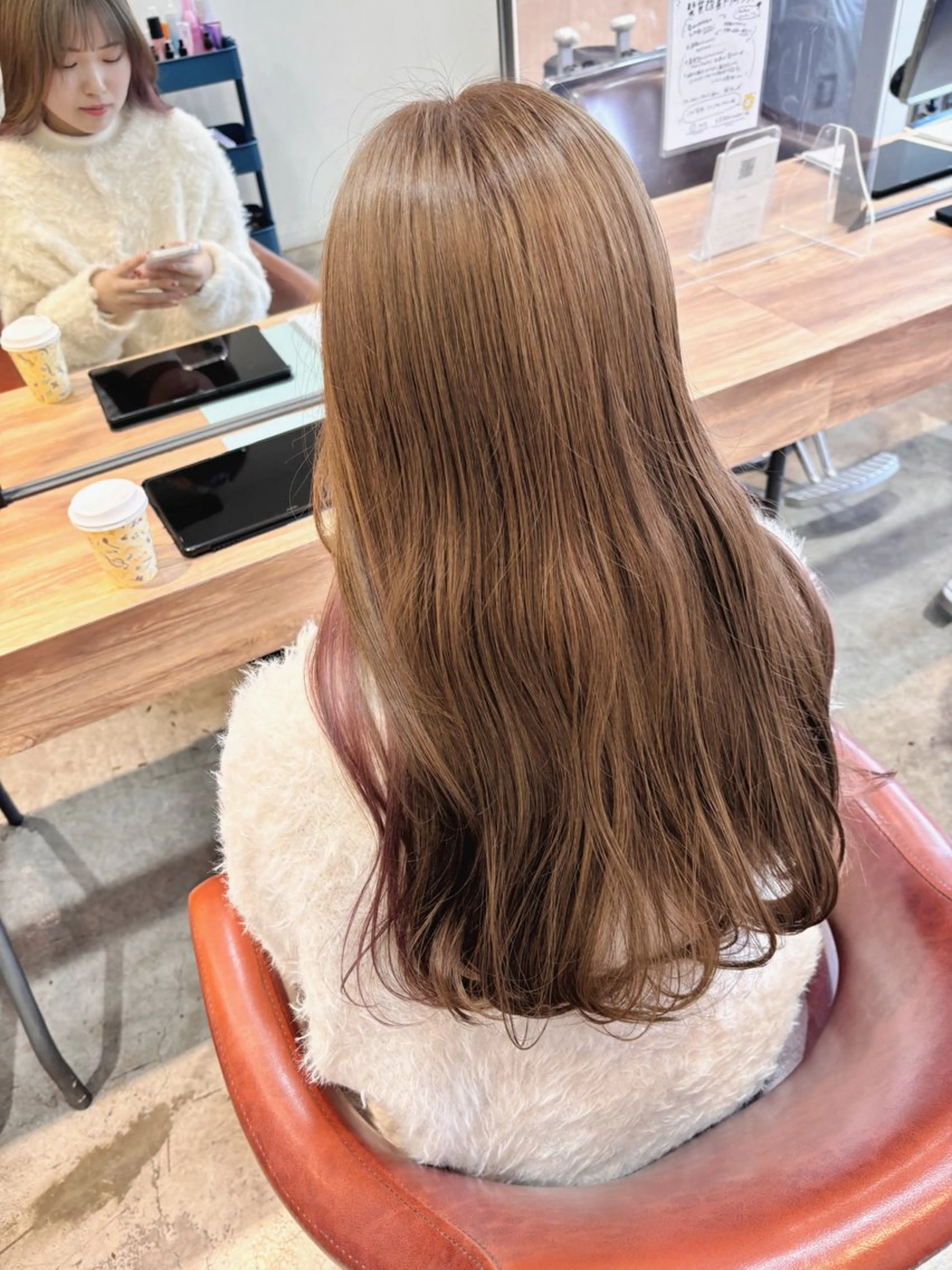 ロング ヘアカラー トリートメント ☁️RIKA☁️ @ri2_____bのヘアスタイル