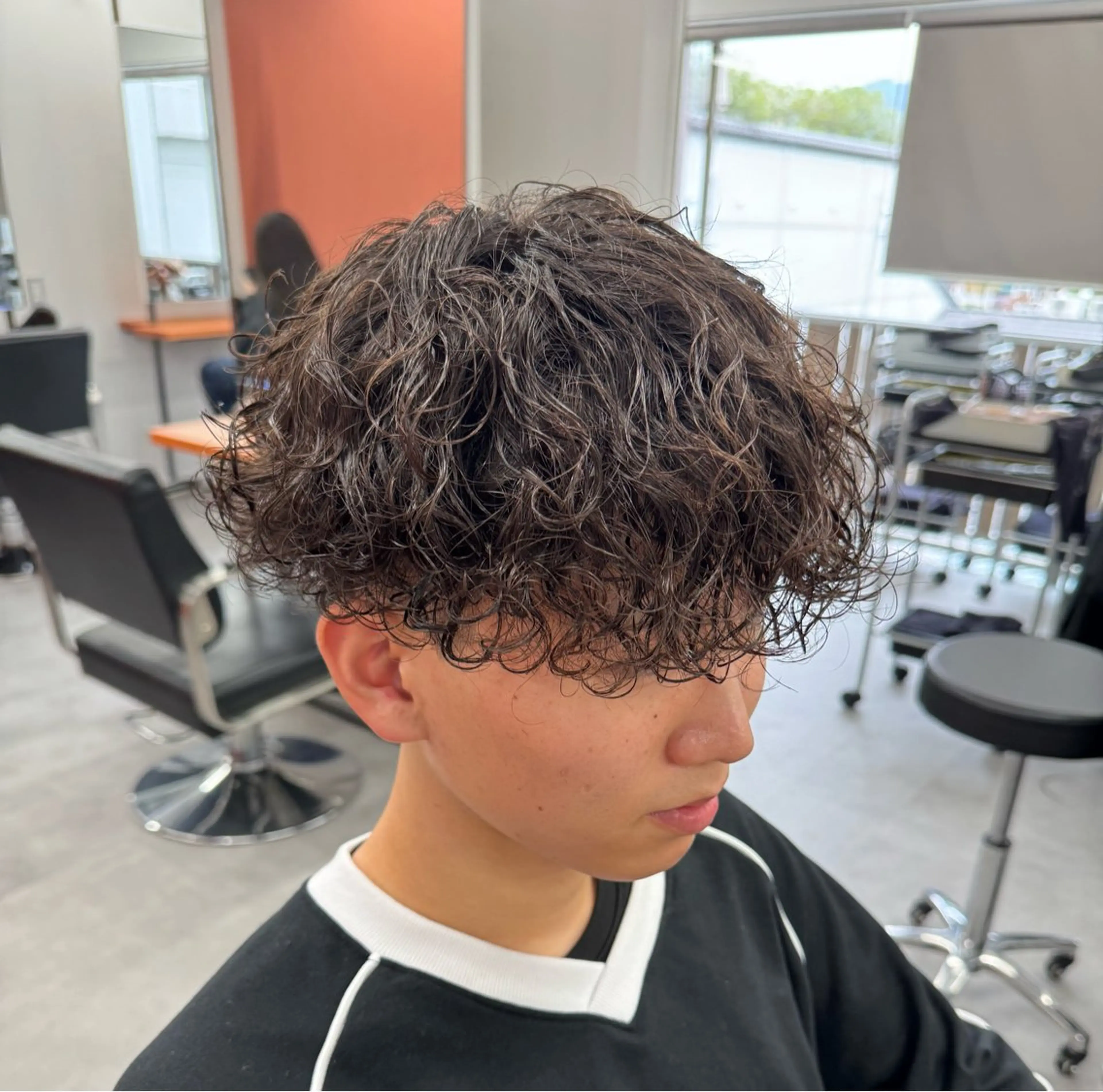 パーマ メンズ カット パーマ 金子勇希🔥パーマ 比率90%以上🔥のヘアスタイル