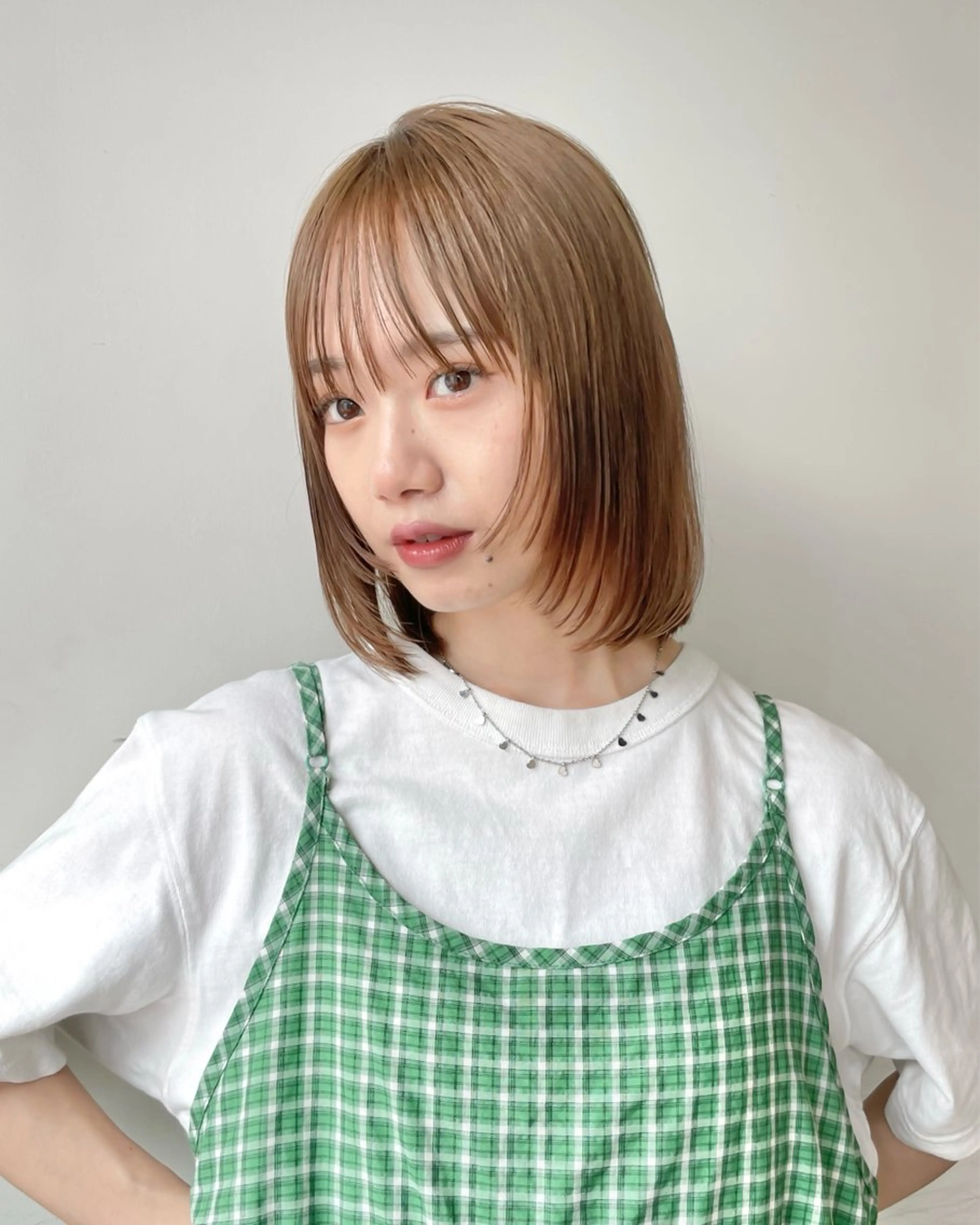 ショート カット ヘアカラー 似合わせ/透明感 /レイヤー/りほ🤍のヘアスタイル