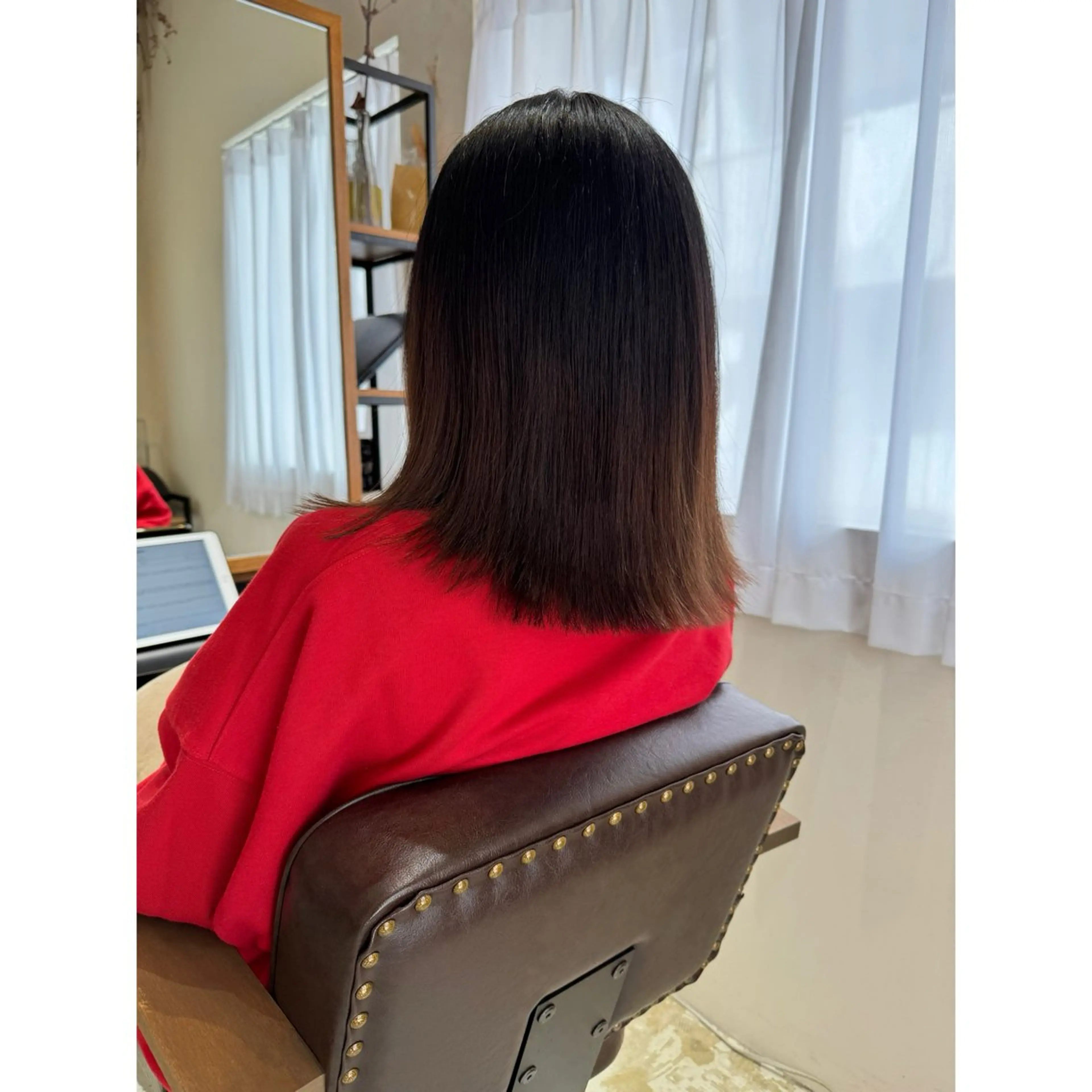 ミディアム カット 喜友名洸季 anoneのヘアスタイル