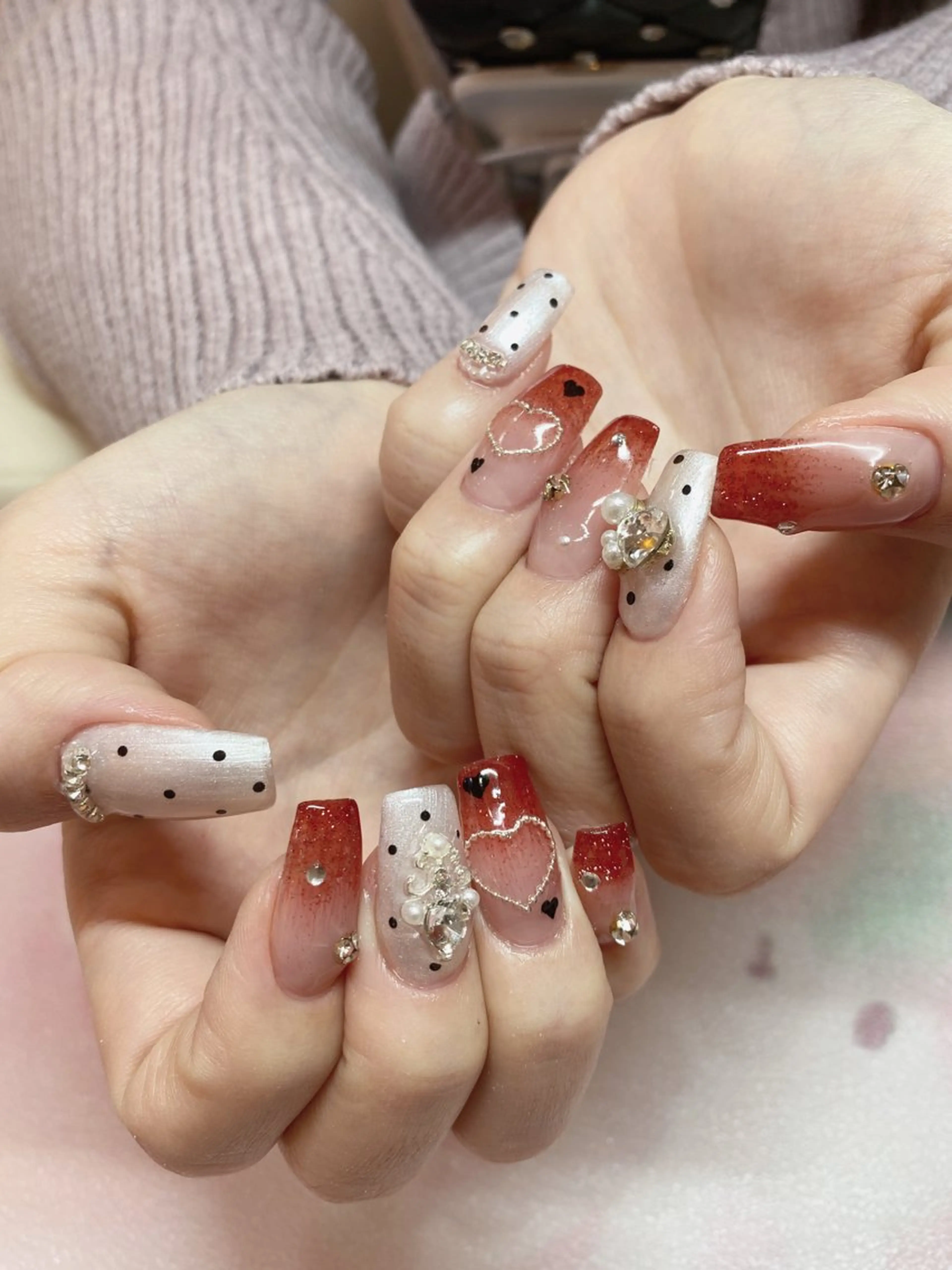 ネイル ハンドネイル ハンドケア ネイル＆アイラッシュ ∩_∩アオイのネイルデザイン