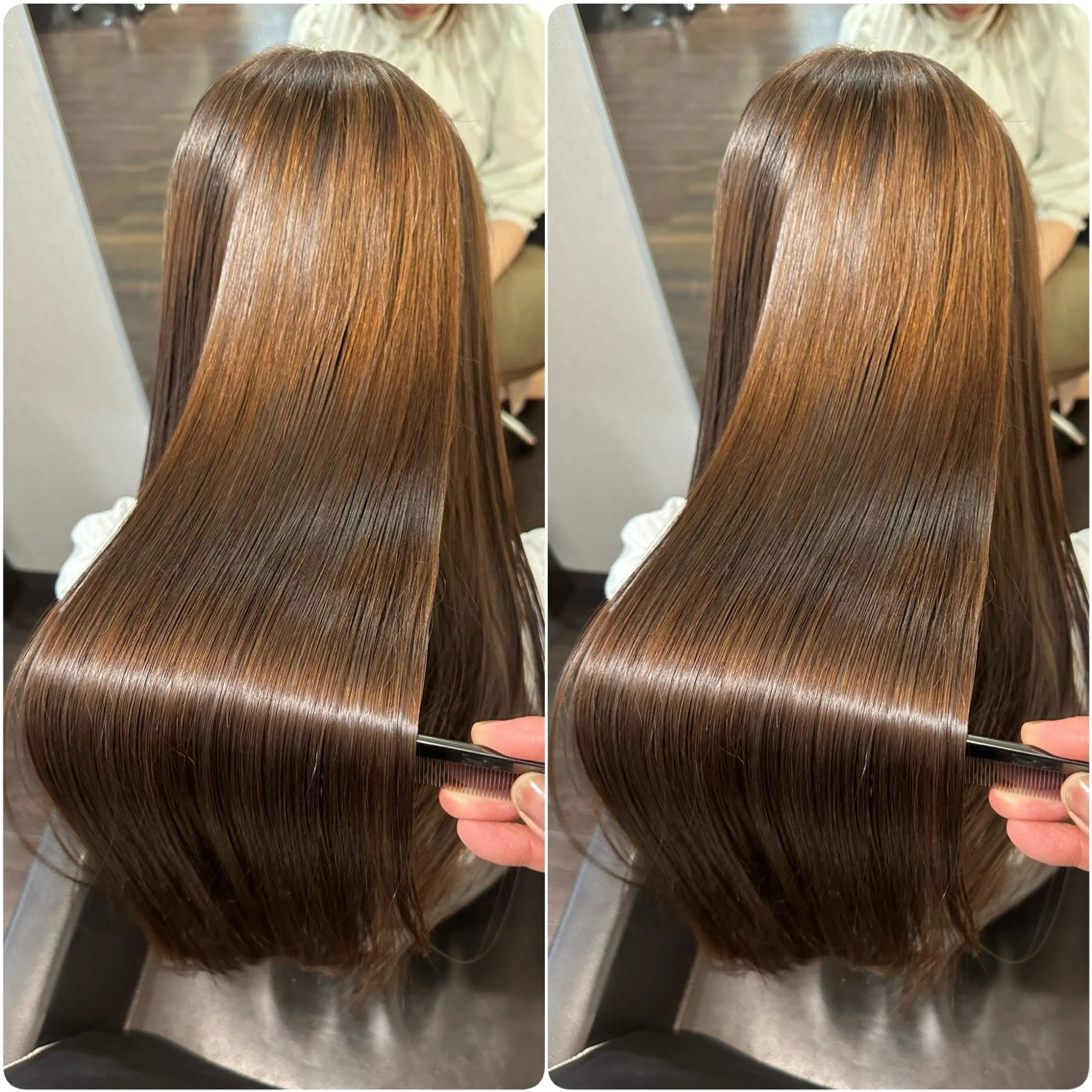ロング カット ヘアカラー 縮毛矯正 トリートメント youres hair 東口店所属・🌸ULTOWA🌸 髪質改善/縮毛/店長のヘアスタイル