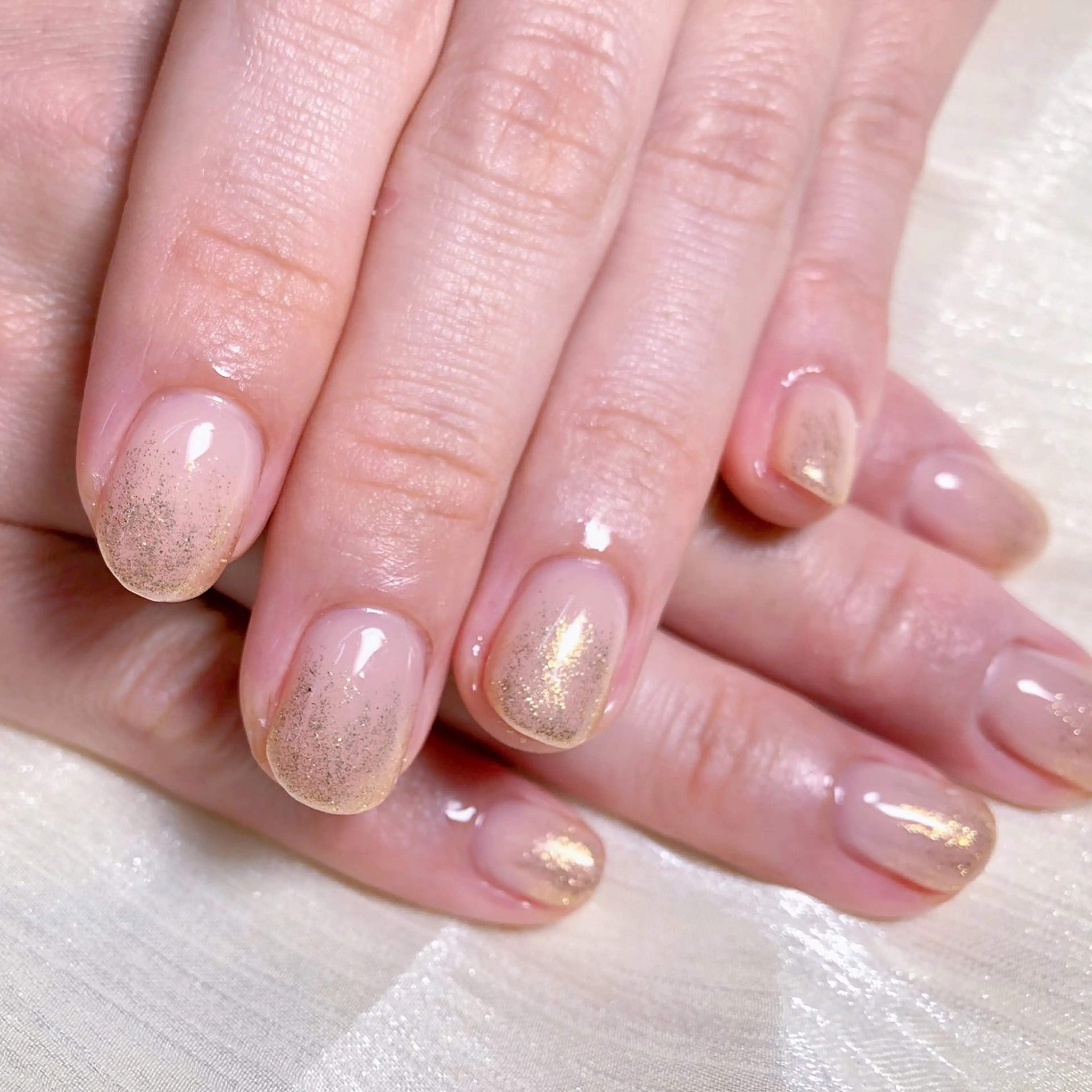 ネイル マグネットネイル オフィスネイル ワンカラーネイル ピンク シンプルネイル ハンドネイル Salon GEMのネイルデザイン