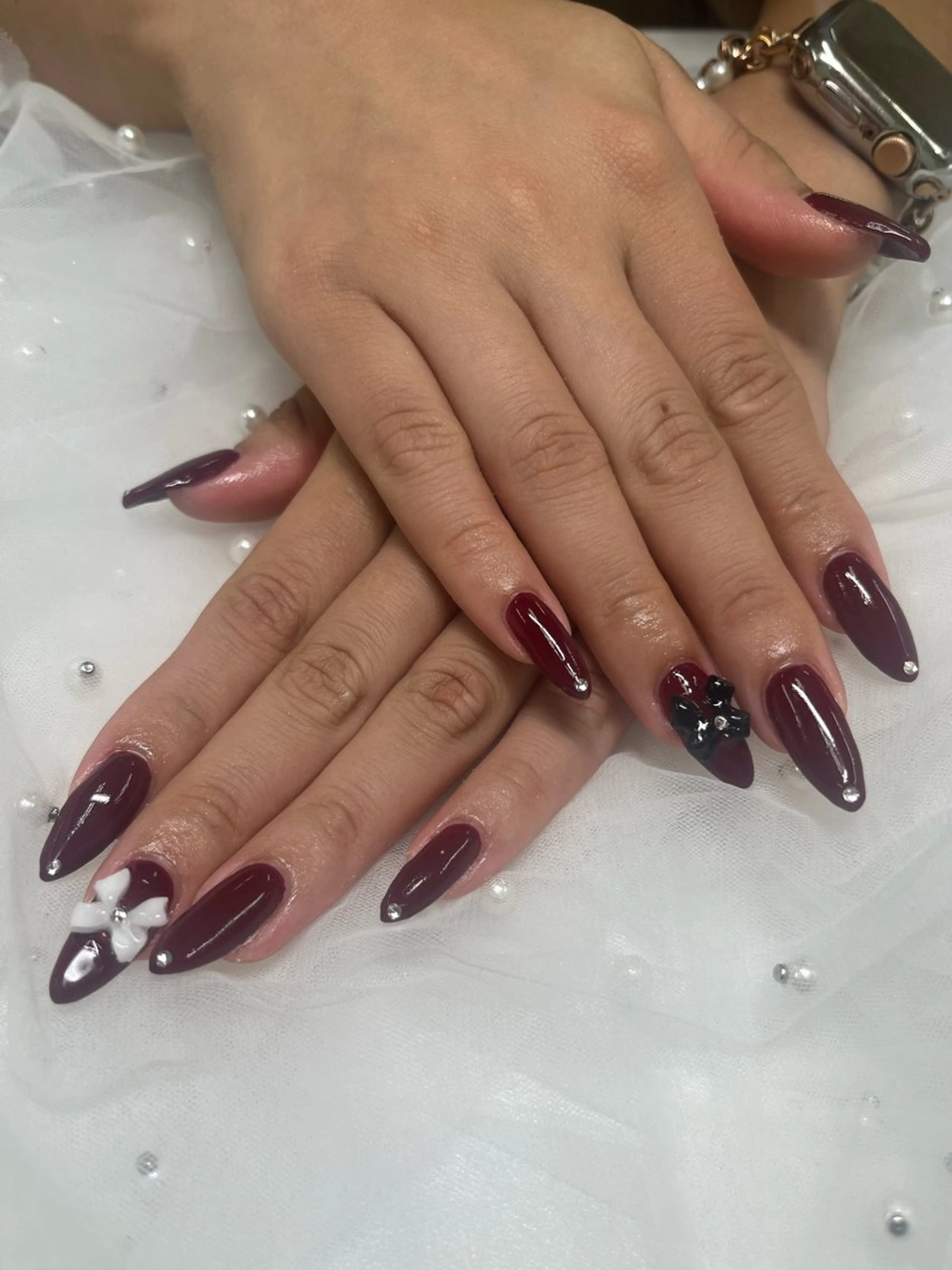 ネイル ワンカラーネイル 笠原 えりなのネイルデザイン