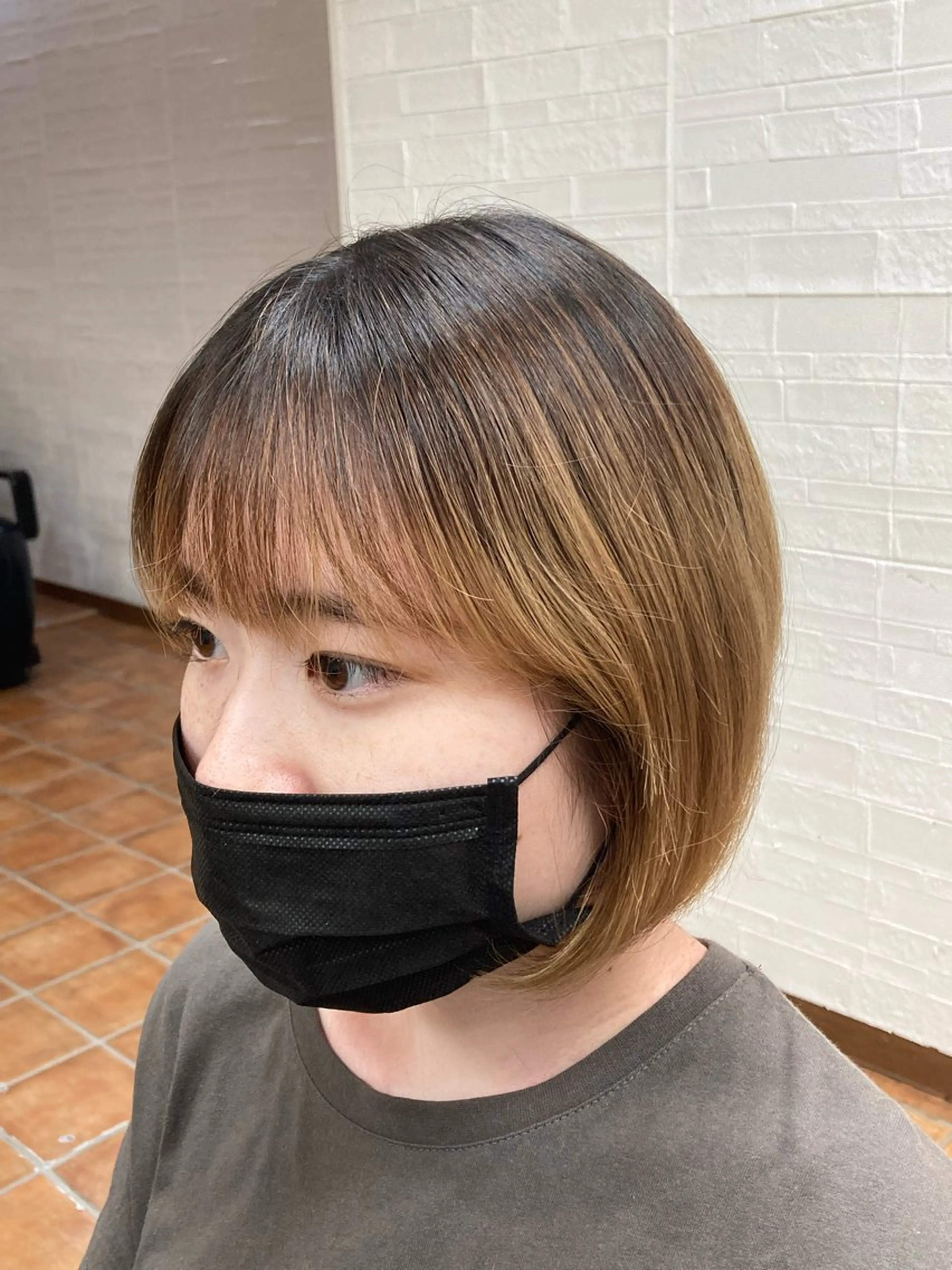 ショート ボブ カット トリートメント 🍑髪質改善縮毛矯正 🍑あべももこ🍑のヘアスタイル