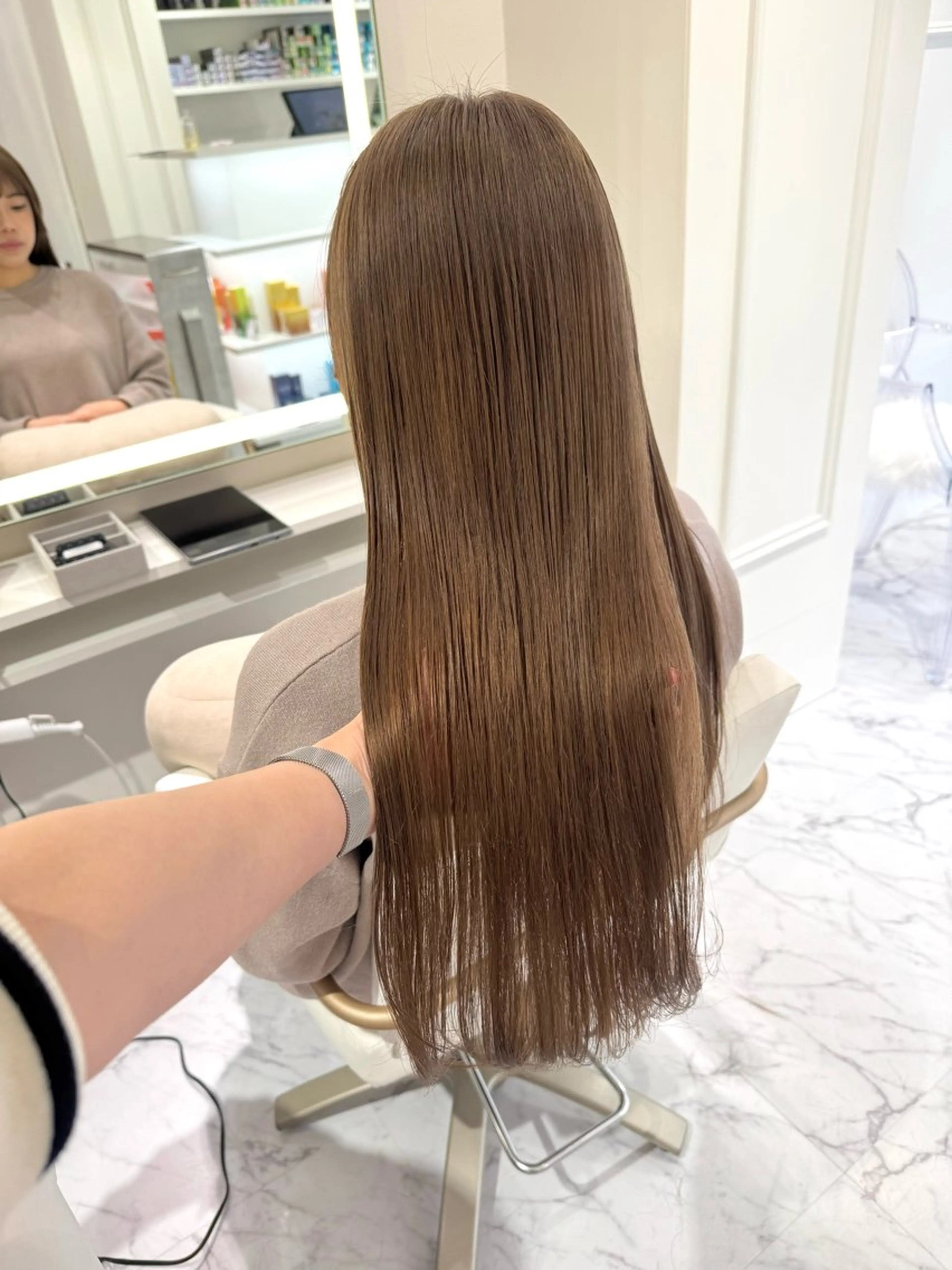 ロング カラー ヘアカラー ParveMix🍀 藤原愛未のヘアスタイル