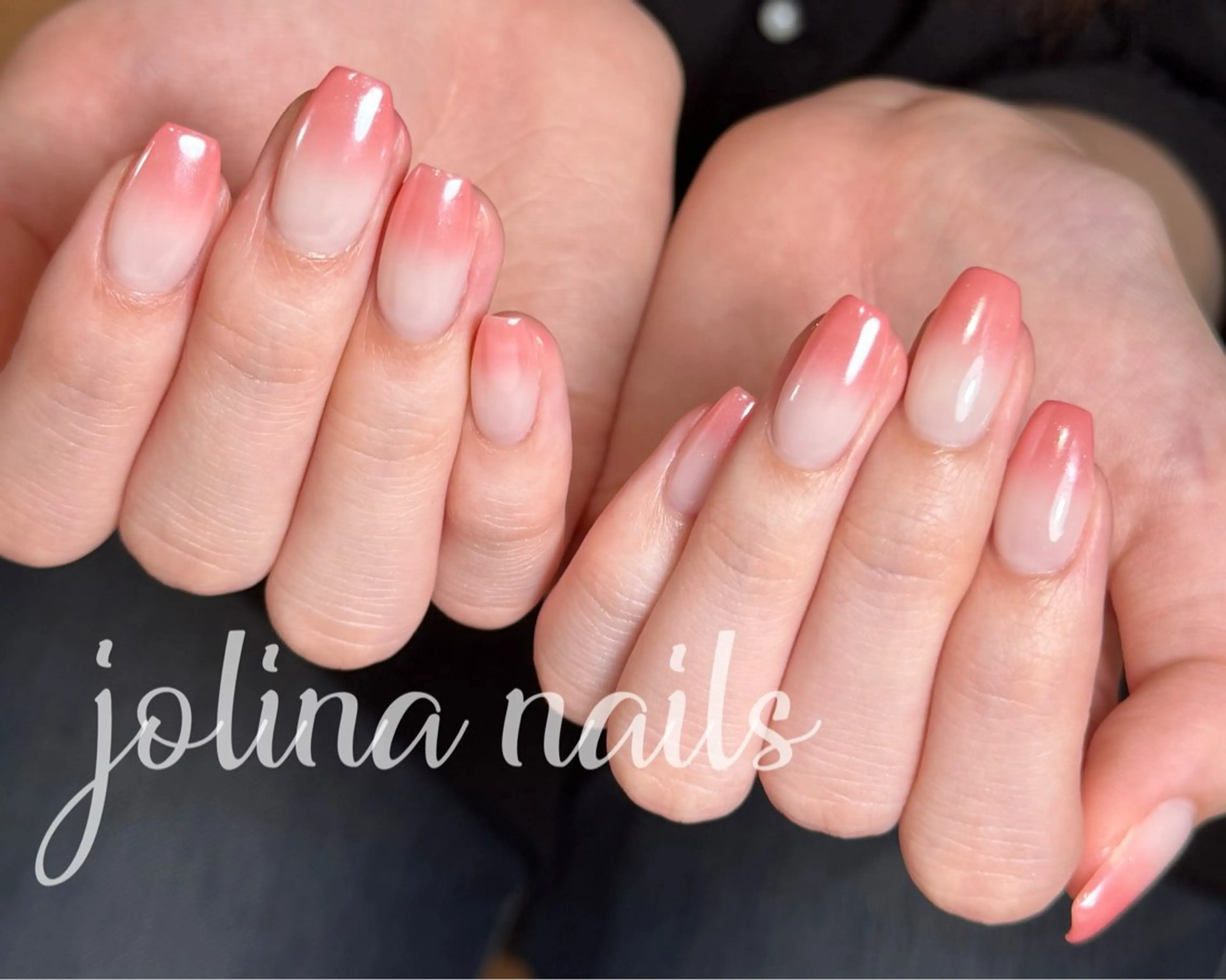 ネイル オーロラネイル グラデーション ハンドネイル jolina nails鶴見店のネイルデザイン