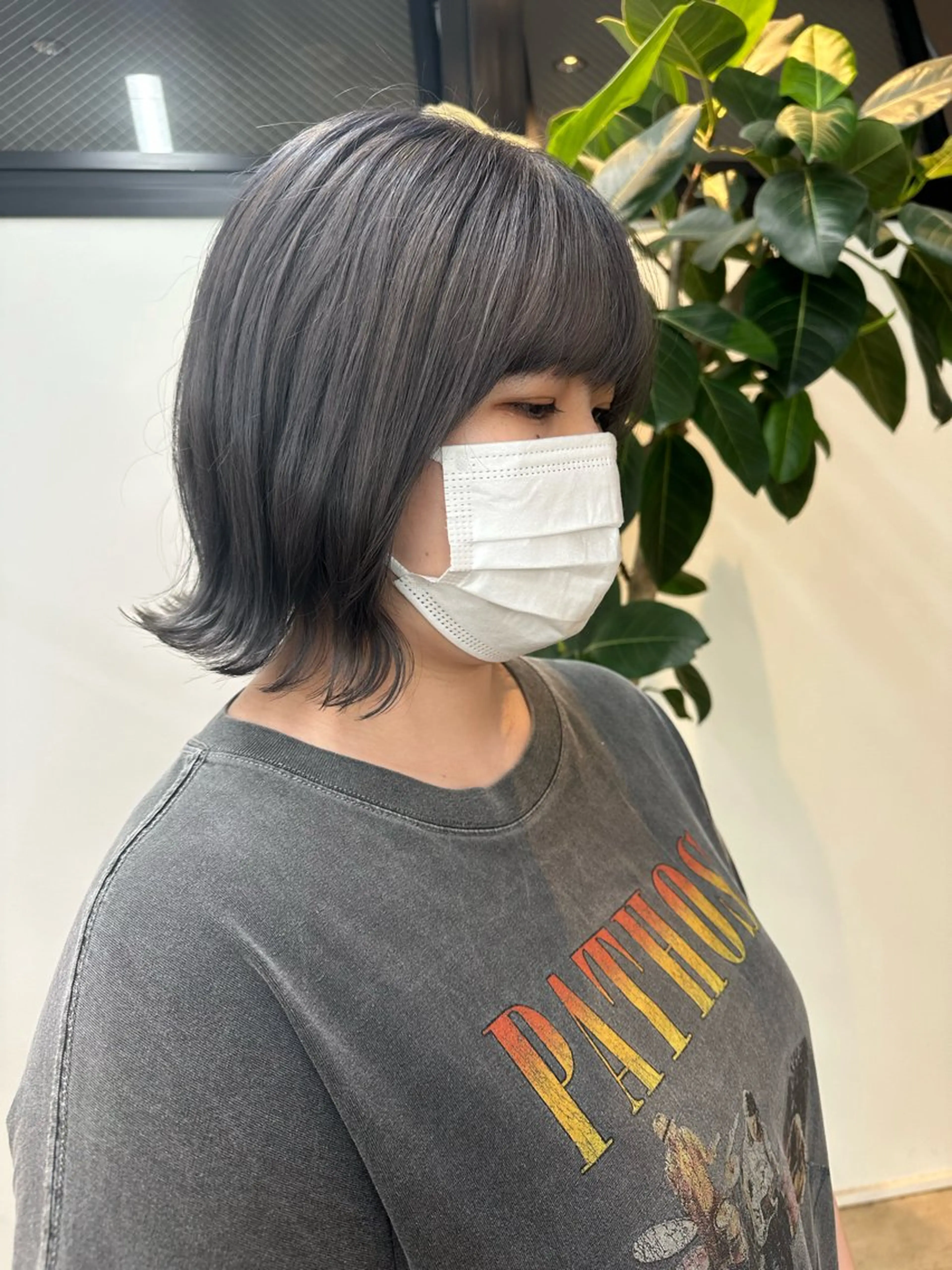 ミディアム カラー カット ヘアカラー トリートメント yuika .のヘアスタイル