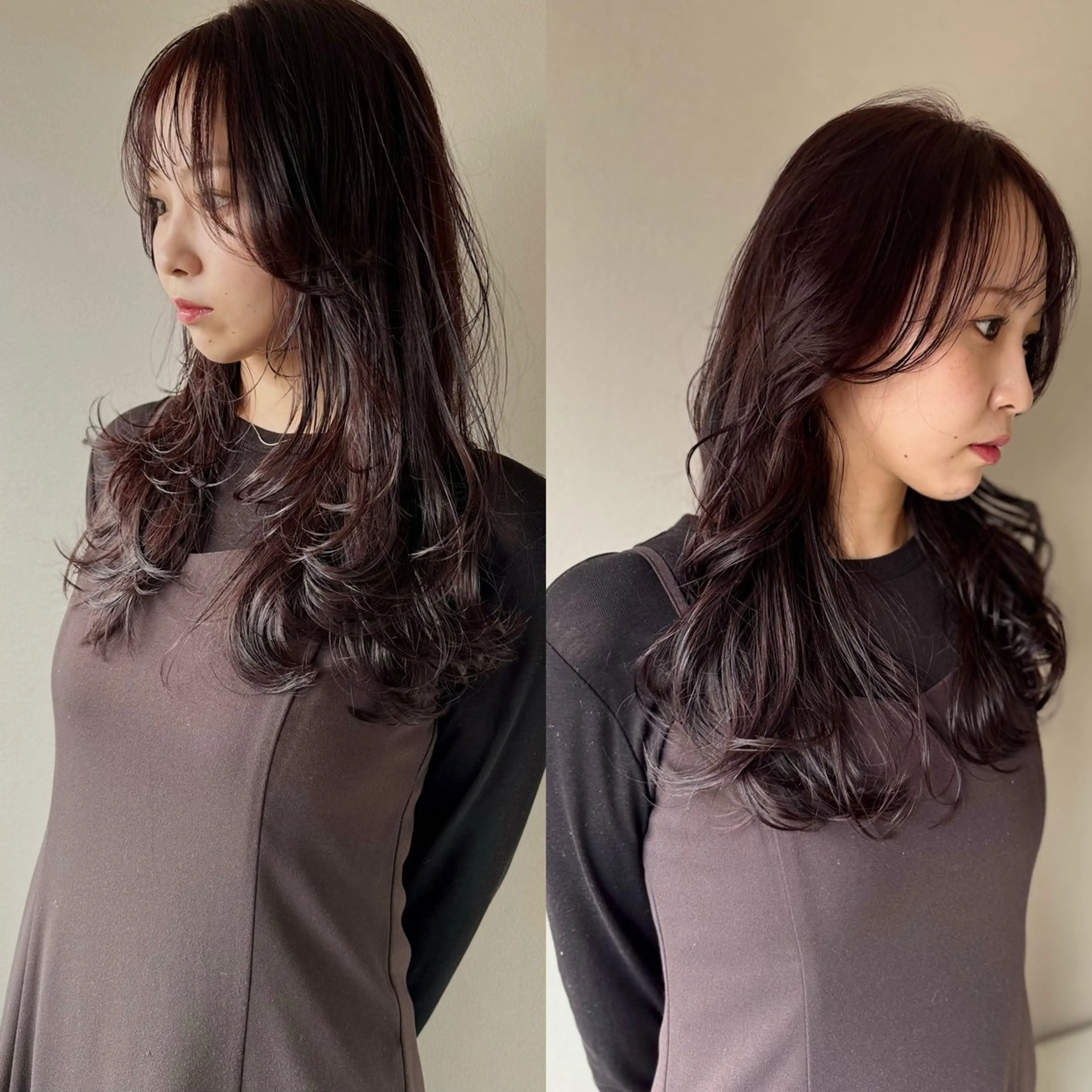 ロング ボブ 韓国風ヘア レイヤーカット ロング 縮毛矯正 カット ヘアカラー トリートメント ✨髪質改善美髪矯正✨ ボブ/韓国レイヤー✨のヘアスタイル