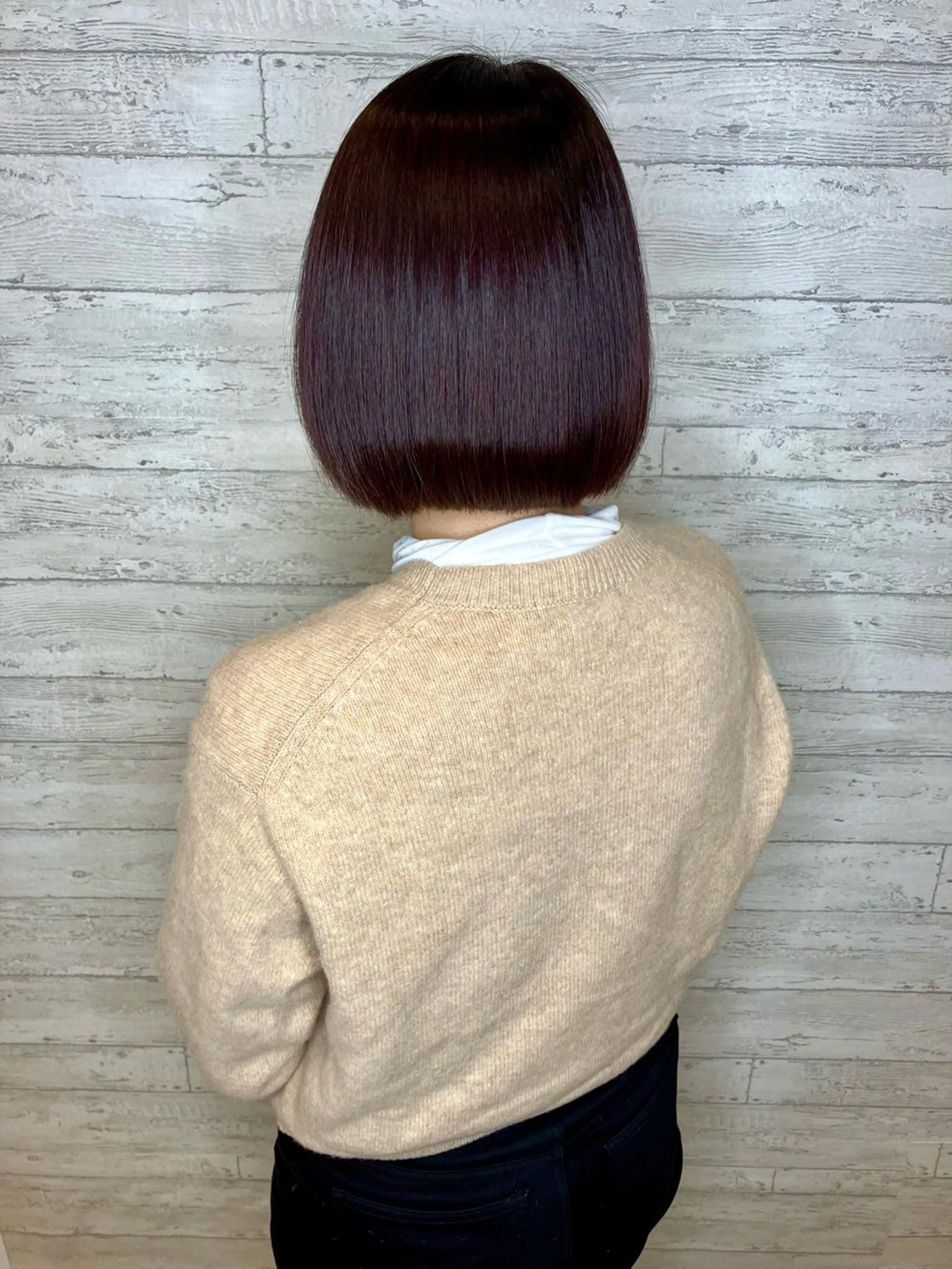 ショート カラー ブラウンカラー ローズカラー ローズブラウン トリートメント 小池 穂果/ 府中のヘアスタイル