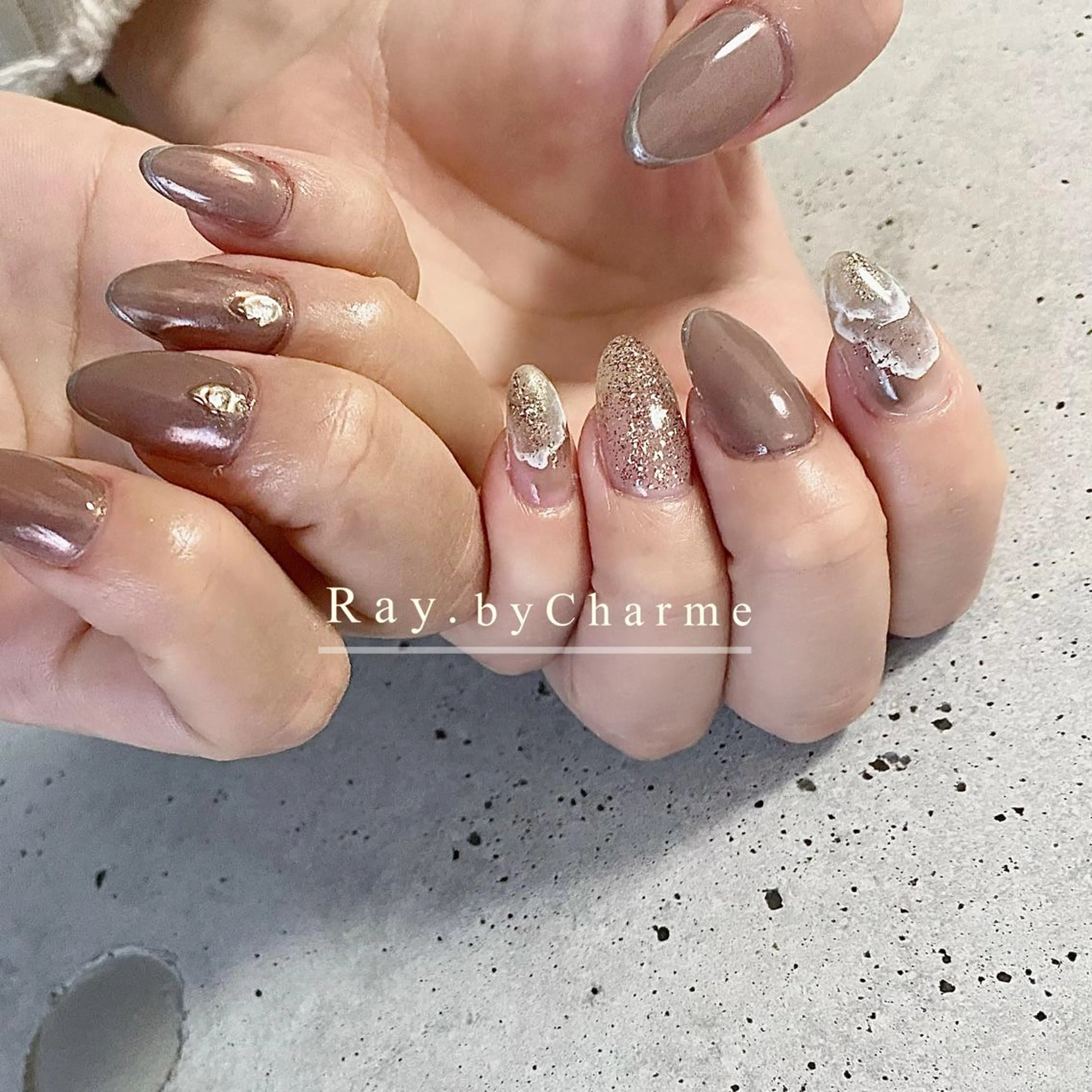 ネイル Ray. ／綺麗目ニュアンスのネイルデザイン