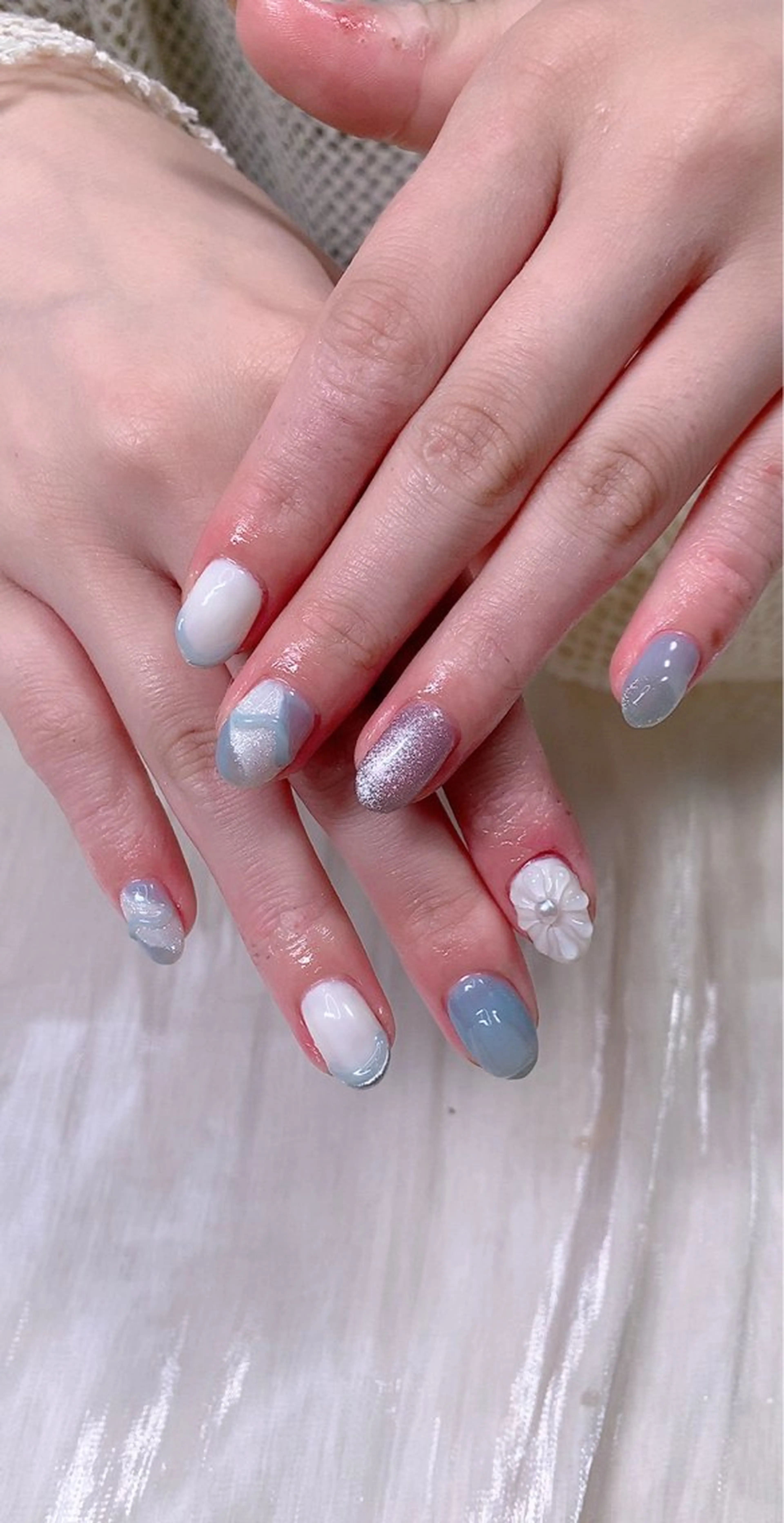 ネイル ニュアンスネイル ぷっくりネイル 夏ネイル Cute Tips nailのネイルデザイン