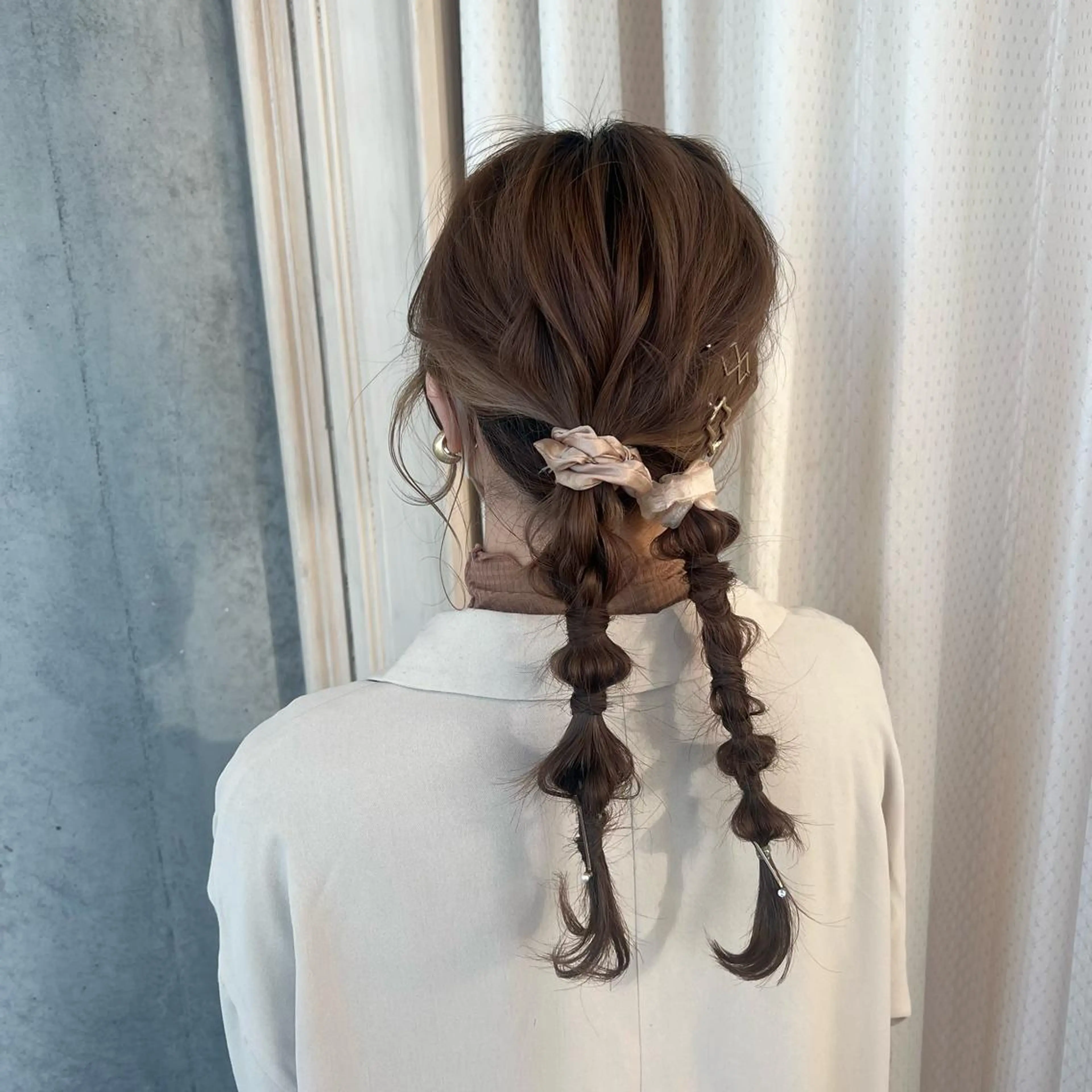 セミロング ヘアアレンジ ヘアセット SALOWIN川崎WEST店所属・🌷川崎/アレンジ/ 暖色ボブ/コトネ🌷のヘアスタイル