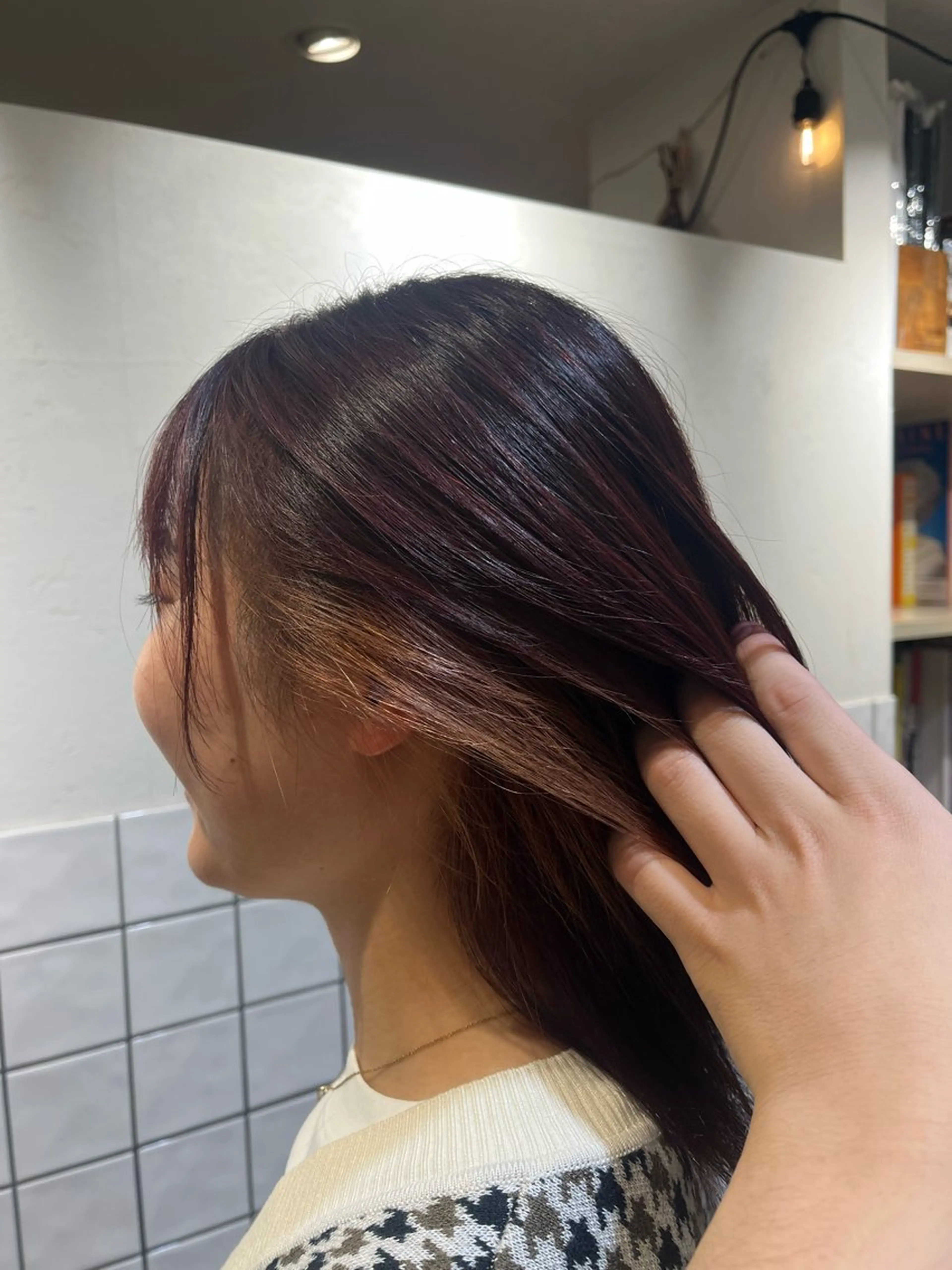 セミロング カラー Lamp所属・🌀メンズパーマ🌀 🐏丸山祐宇🐏のヘアスタイル