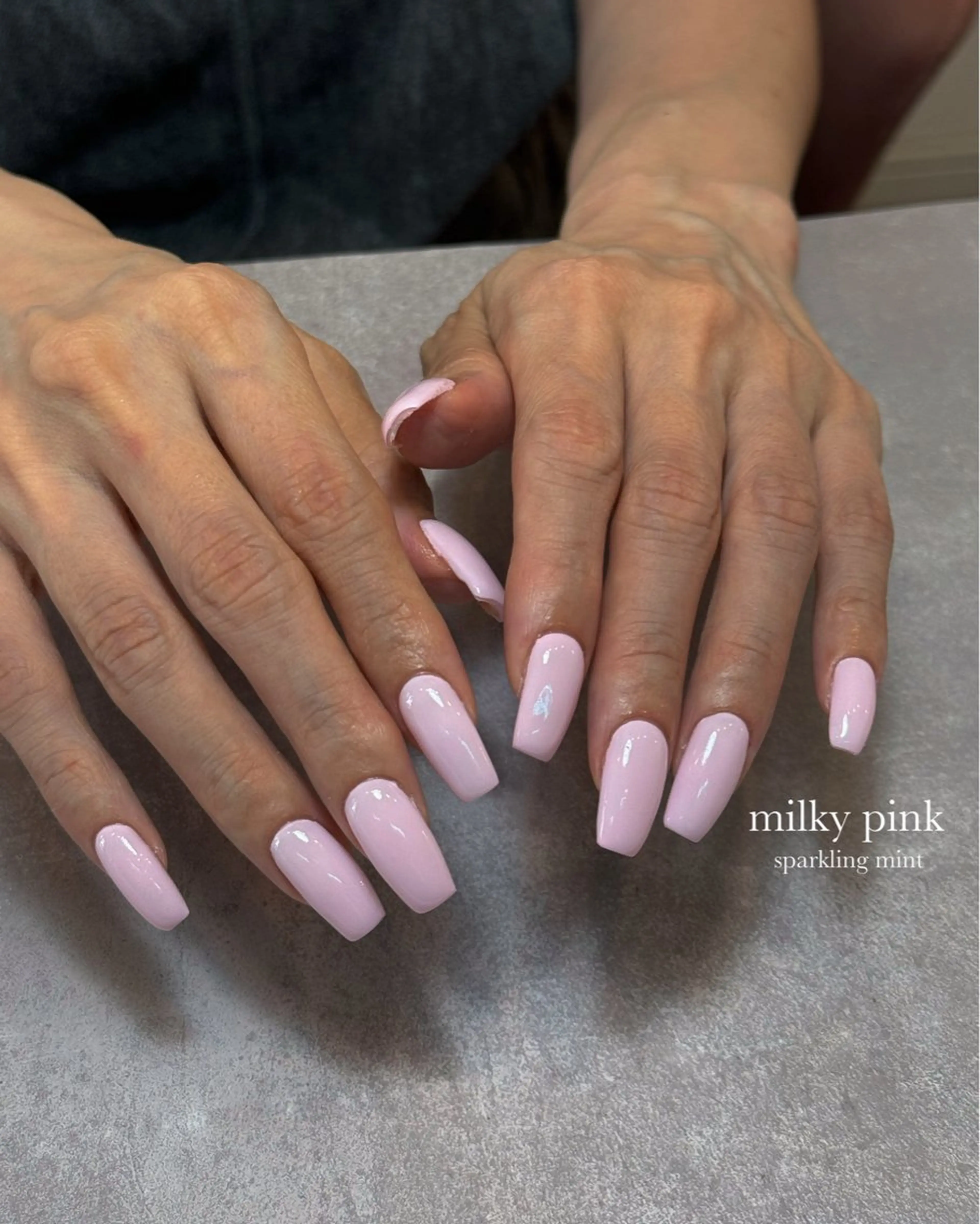 ネイル ロングネイル ピンク sparkling mint【スパークリングミント】所属・natsuki 🎀💎モデル様募集のネイルデザイン