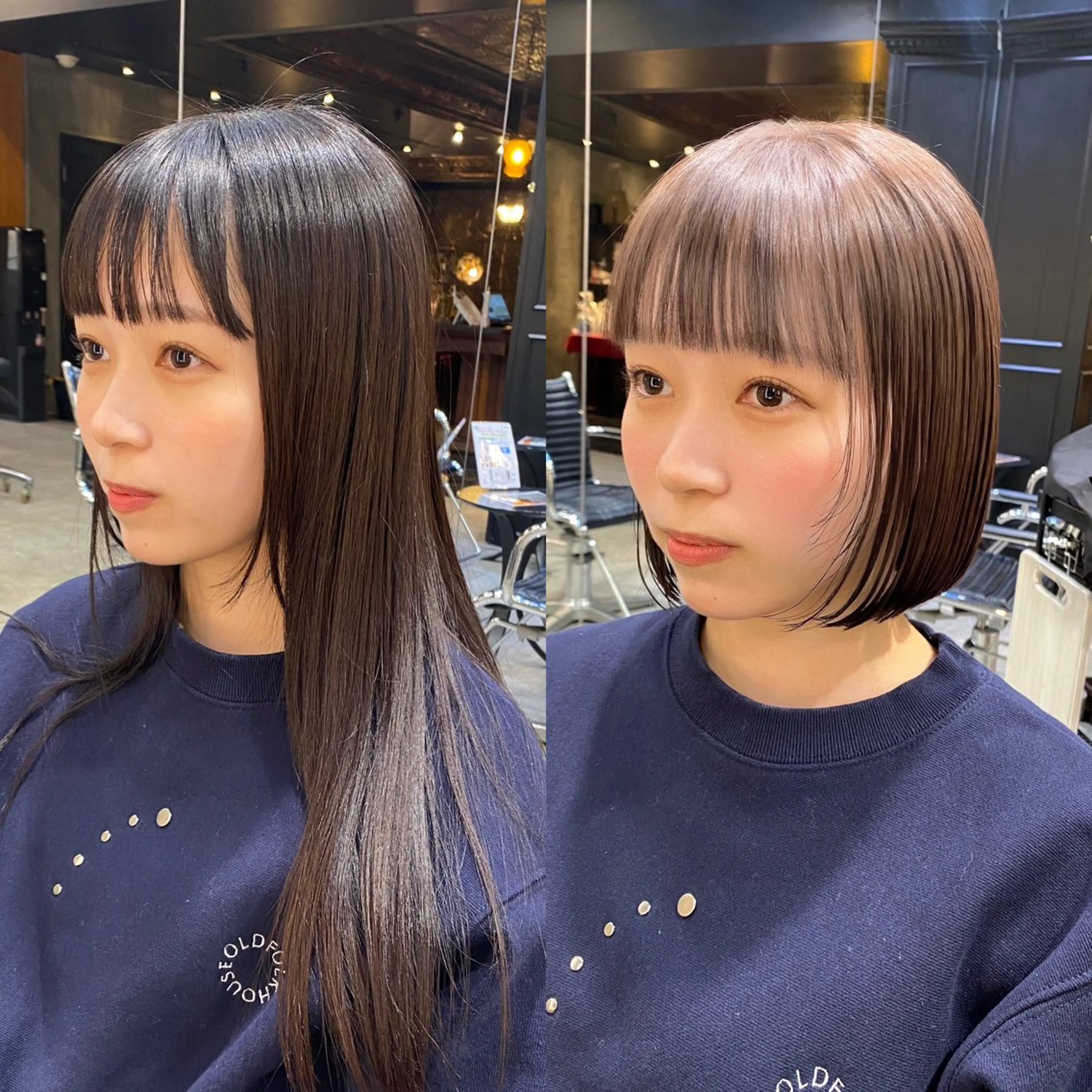 ショート カラー ブラウンカラー ナチュラルブラウン ボブ カット ヘアカラー ブリーチなしダブル カラー🧸🐺陽介のヘアスタイル