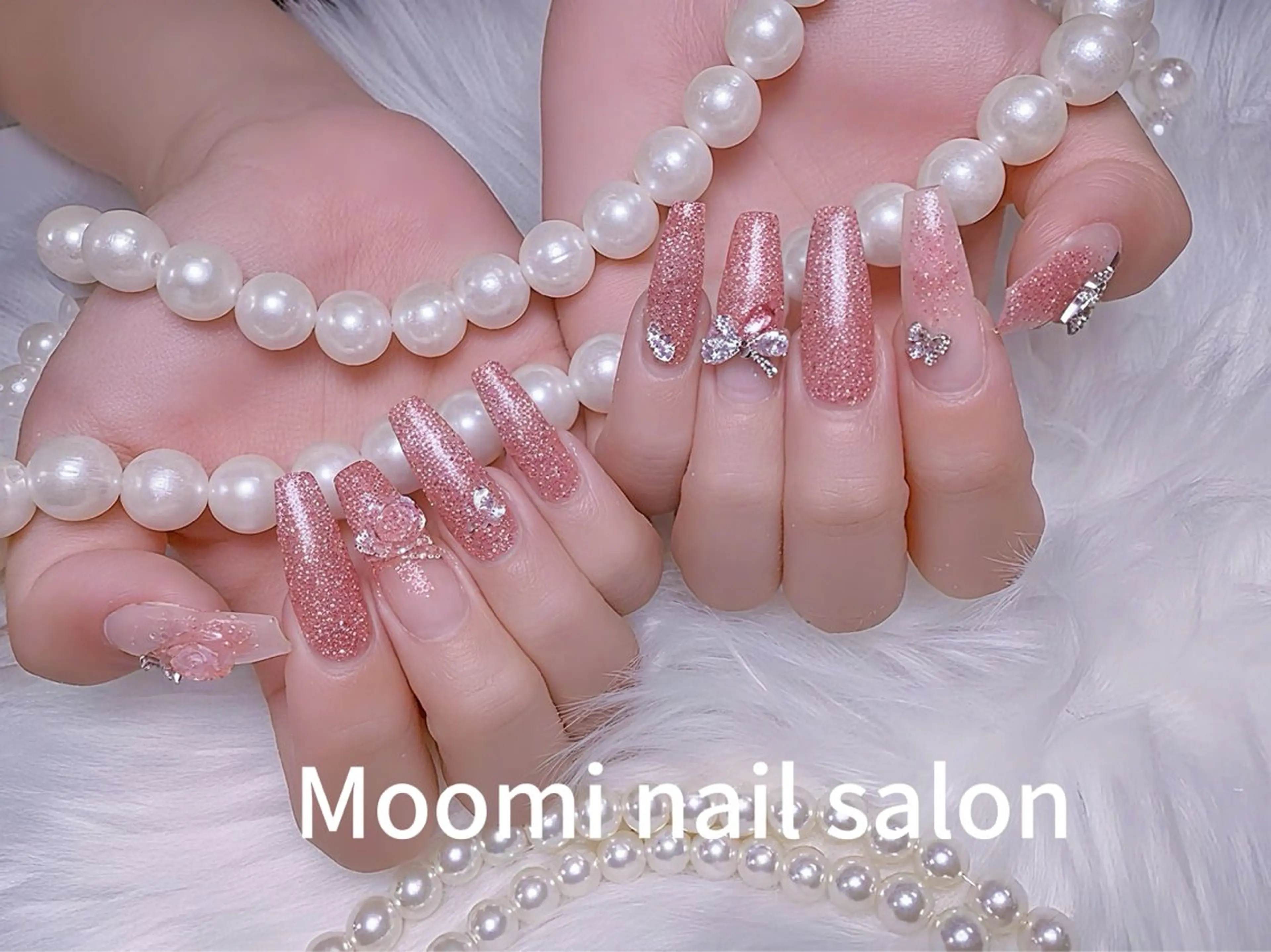 ロング ハンドネイル Moomi あずりのネイルデザイン
