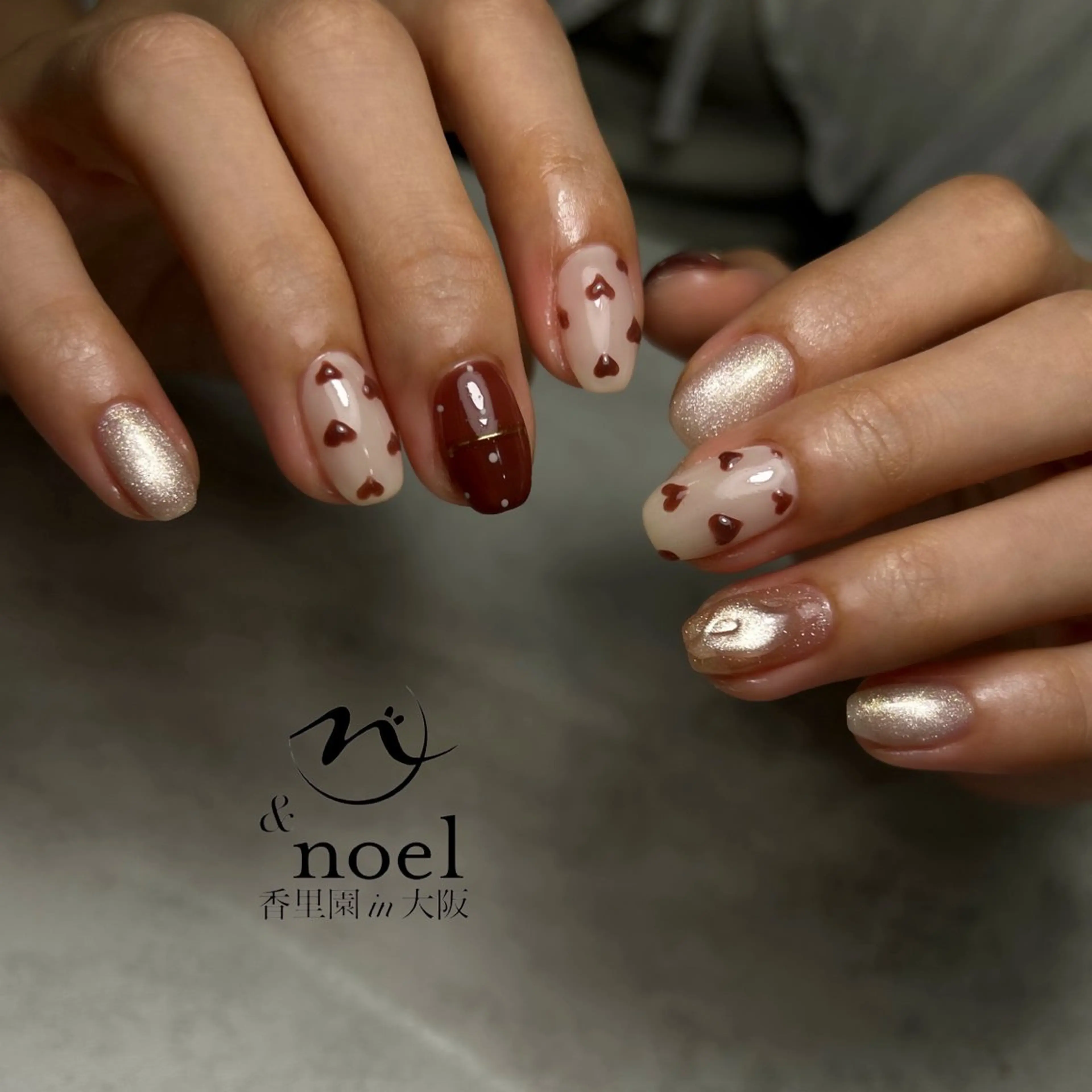 ネイル ハンドネイル Nailsalon  &Noel所属・もも 🍑のネイルデザイン